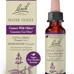 Bach Remedios florales originales, violeta agua para conectarse con otros (fórmula sin alcohol), esencia floral homeopática natural, bienestar Bach Remedios florales originales, violeta agua para conectarse con otros (fórmula sin alcohol), esencia floral homeopática natural, bienestar