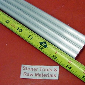 Cwlovys – Barra redonda de aluminio 6061, 4 piezas, 38 pulgadas, 14 pulgadas de largo +.07 pulgadas, -0 T6511, barra de torno extruida sólida StockF Cwlovys – Barra redonda de aluminio 6061, 4 piezas, 38 pulgadas, 14 pulgadas de largo +.07 pulgadas, -0 T6511, barra de torno extruida sólida StockF