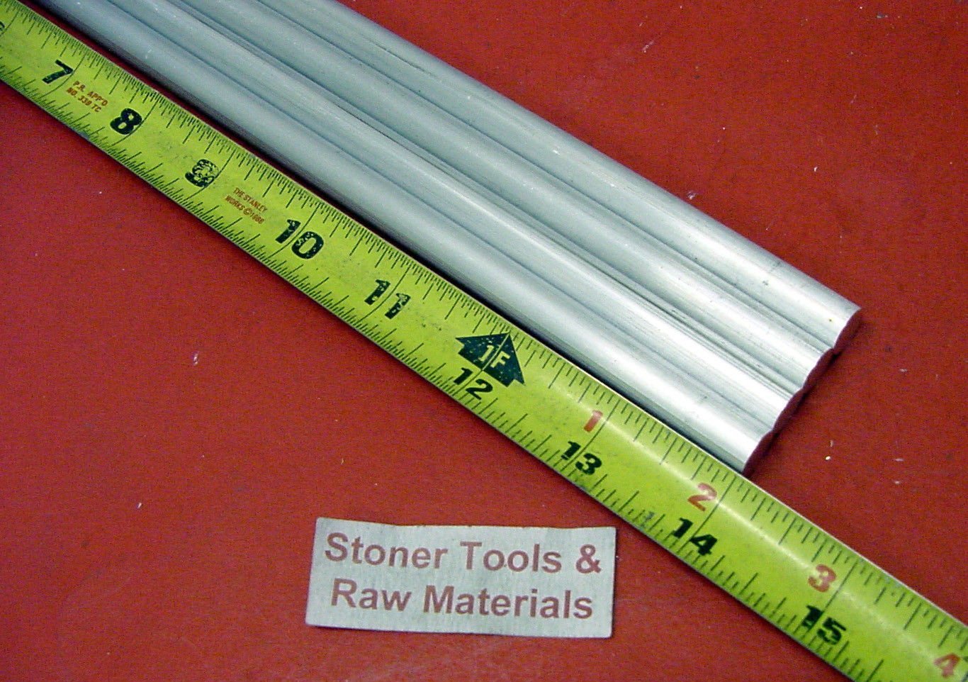 Cwlovys – Barra redonda de aluminio 6061, 4 piezas, 38 pulgadas, 14 pulgadas de largo +.07 pulgadas, -0 T6511, barra de torno extruida sólida StockF