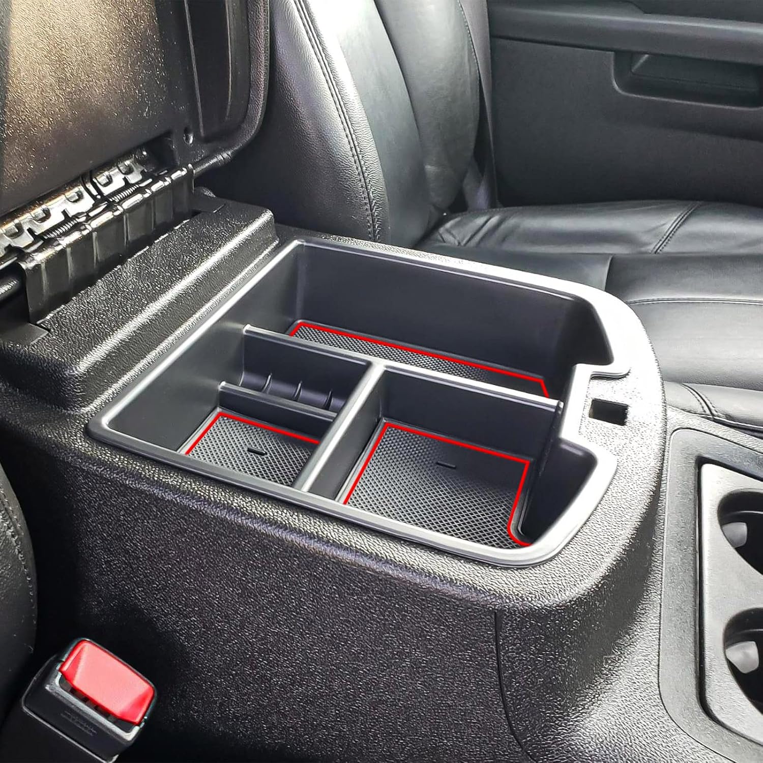 TACORBO Bandeja organizadora de consola central para GMC Sierra 2500 3500 Yukon XL Silverado 2500 3500 Suburban 1500 Tahoe  07-13 GMC Sierra 1500