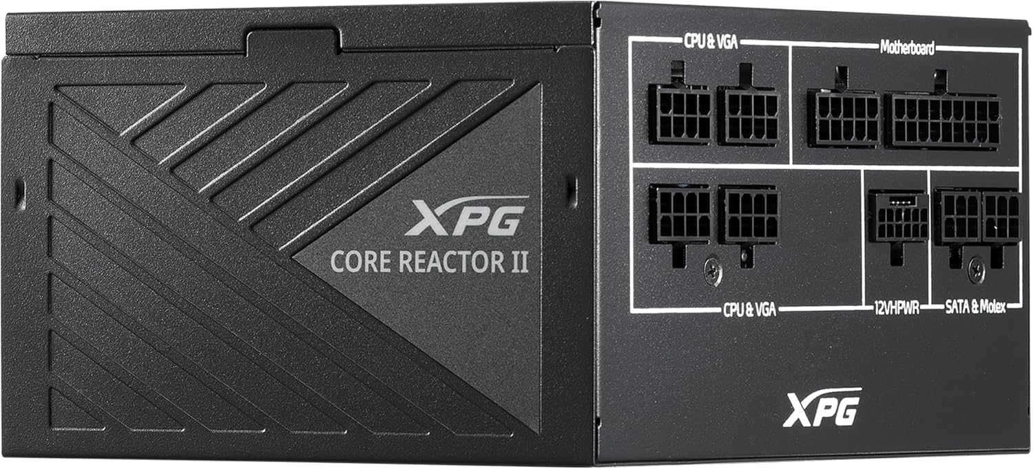 XPG Fuente de alimentación modular Core Reactor II ATX3.0-80 Plus Gold – ATX – Fuente de alimentación totalmente modular – 750 vatios