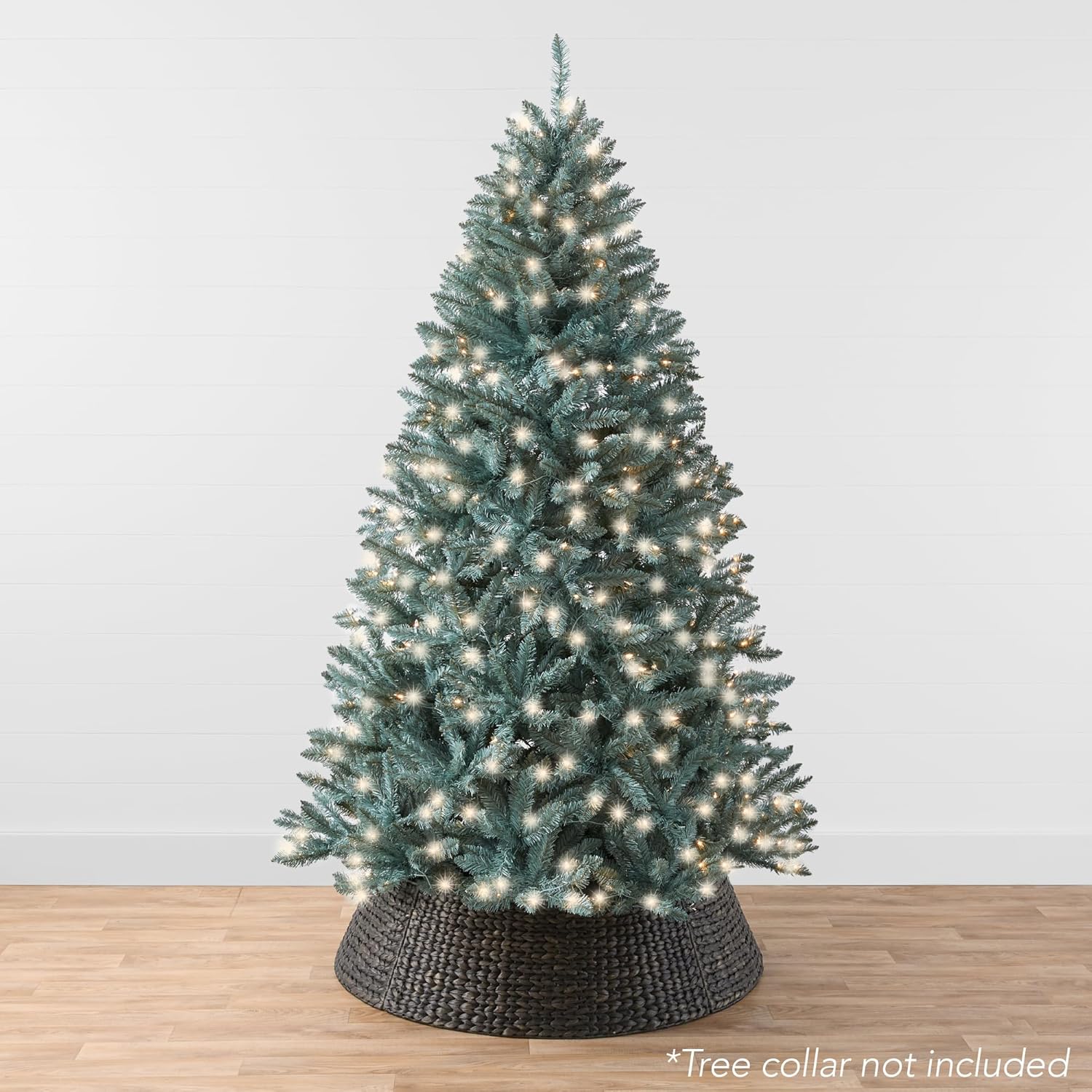 Best Choice Products Árbol de Navidad de abeto azul preiluminado de 6 pies, decoración artificial con bisagras completas, decoración navideña con