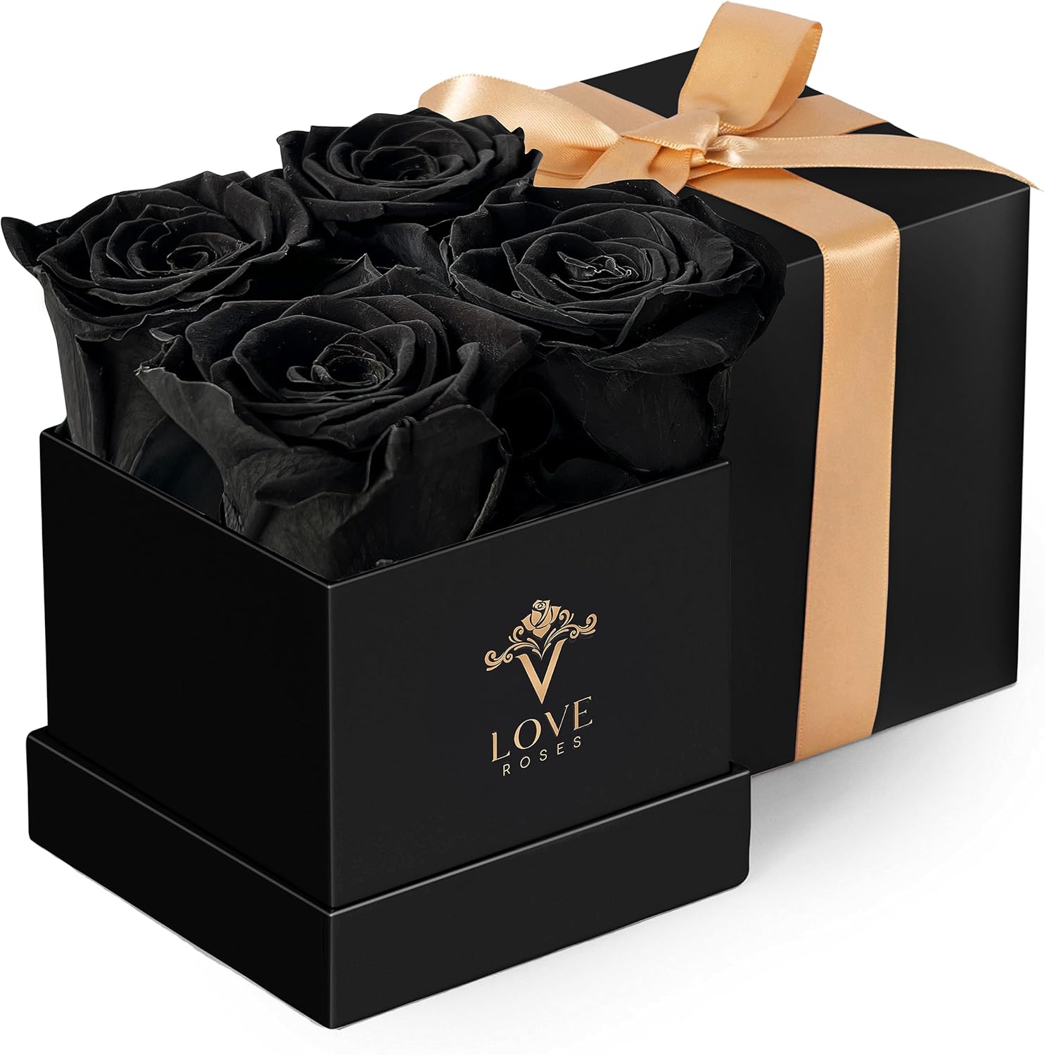 VLove Rosas preservadas para siempre en una caja, rosas eternas reales que duran más de un año, flores preservadas naturalmente, regalos perfectos