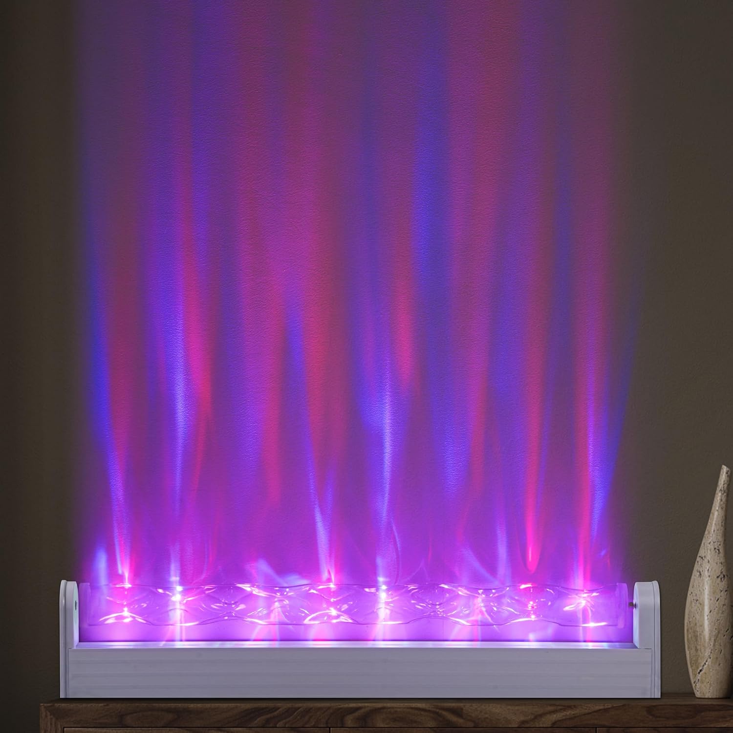 Lámpara de proyector de luces RGB de ondas oceánicas, iluminación ambiental LED Knetic Aurora para decoración de pared, iluminación ambiental fresca