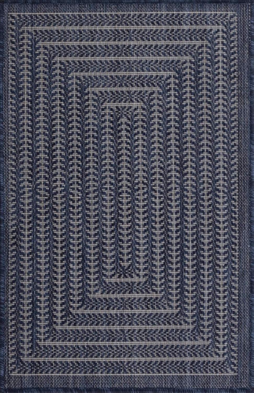 Adiva Rugs – Alfombra para interior y exterior, tapete fácil de limpiar, resistente a la intemperie y las manchas, para comedor, patio, terraza,