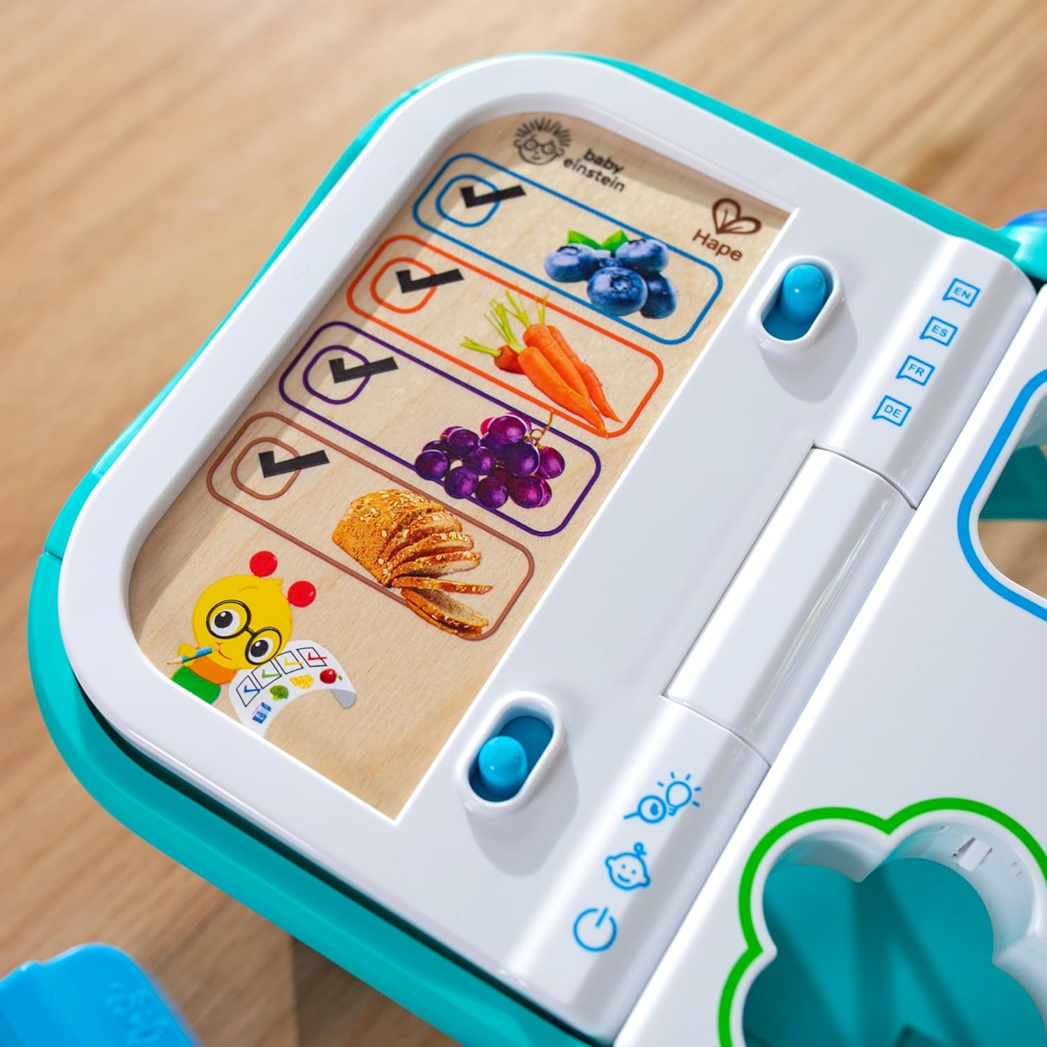 Baby Einstein + Hape Magic Touch pretend to shop juguete, con sonidos reales y música, a partir de 9 meses