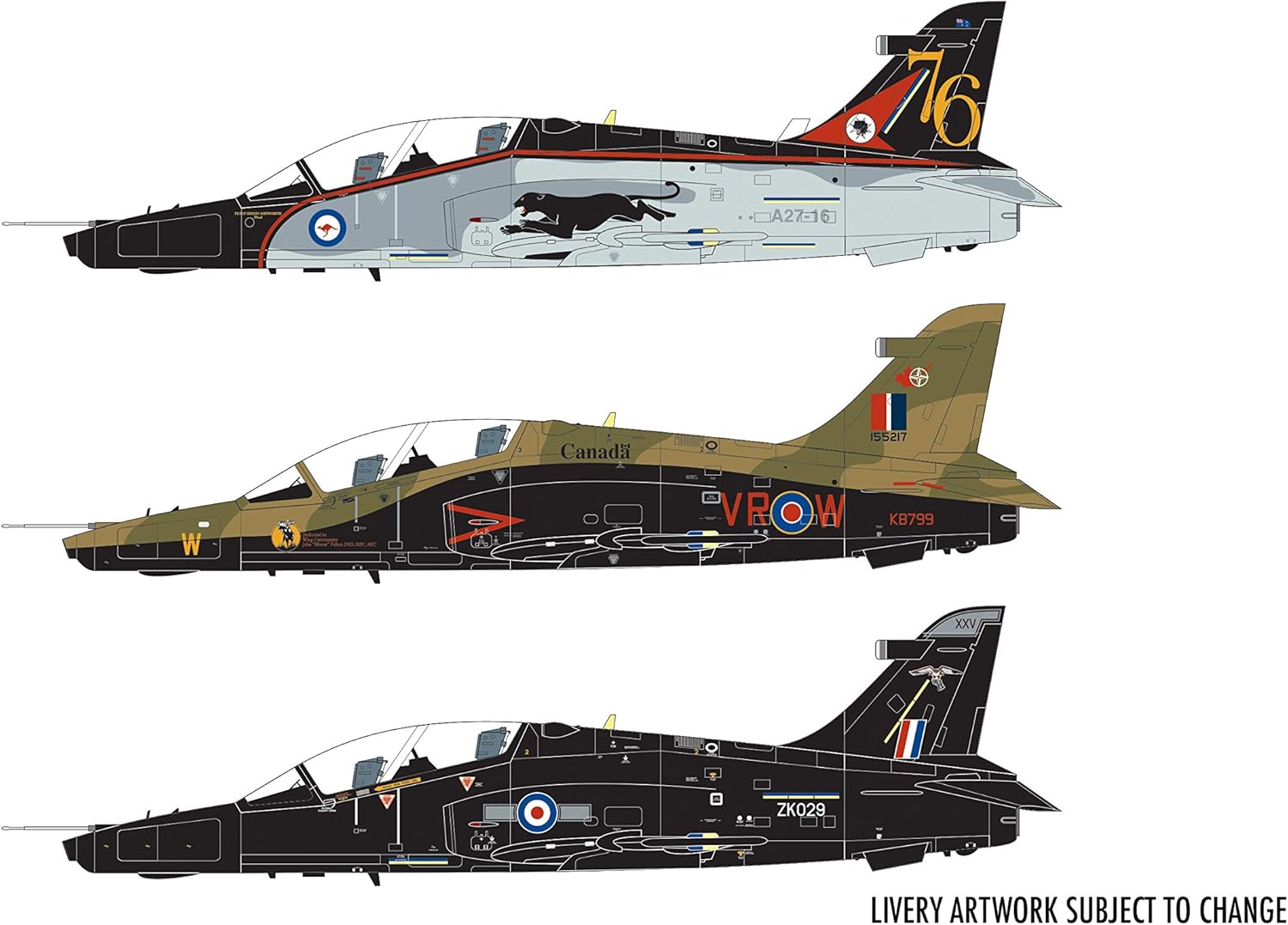 Airfix BAE Systems Hawk 100 Series 172 Kit de modelo militar de plástico Jet A03073A, pequeño