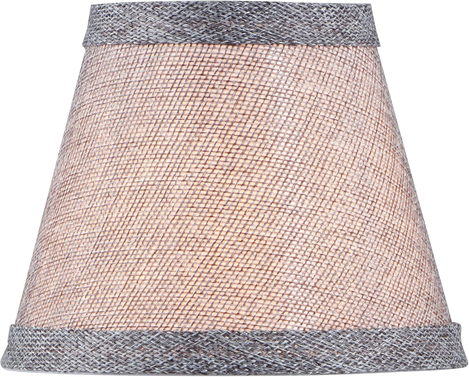 Aspen Creative 51023-9 Imperio de tapa dura, pantalla de tela texturizada de lino con clip, 3 pulgadas superior x 5 pulgadas inferior x 4 pulgadas