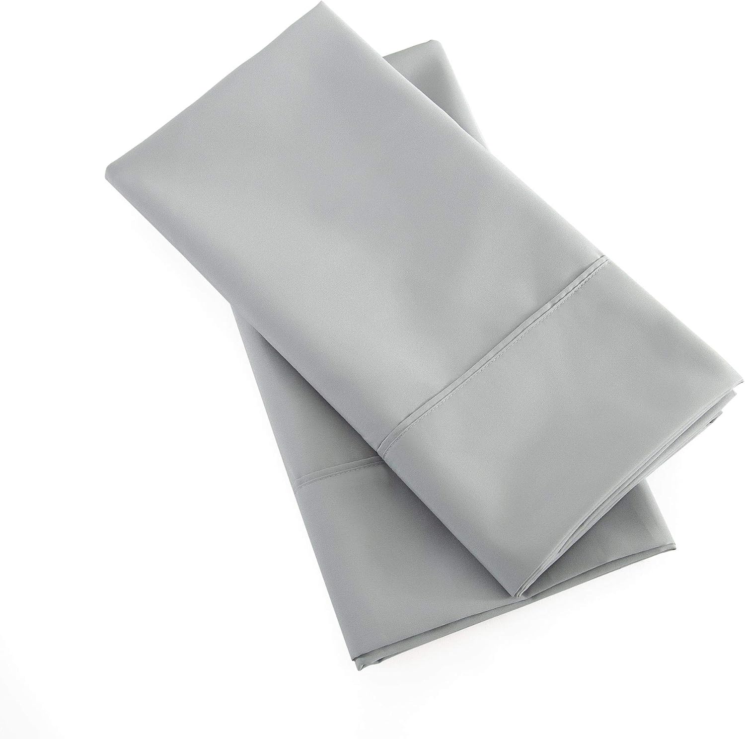 Juego de 2 fundas de almohada de microfibra cepillada de alta calidad, tamaño estándar de 20 x 26 pulgadas, funda de almohada antiestática