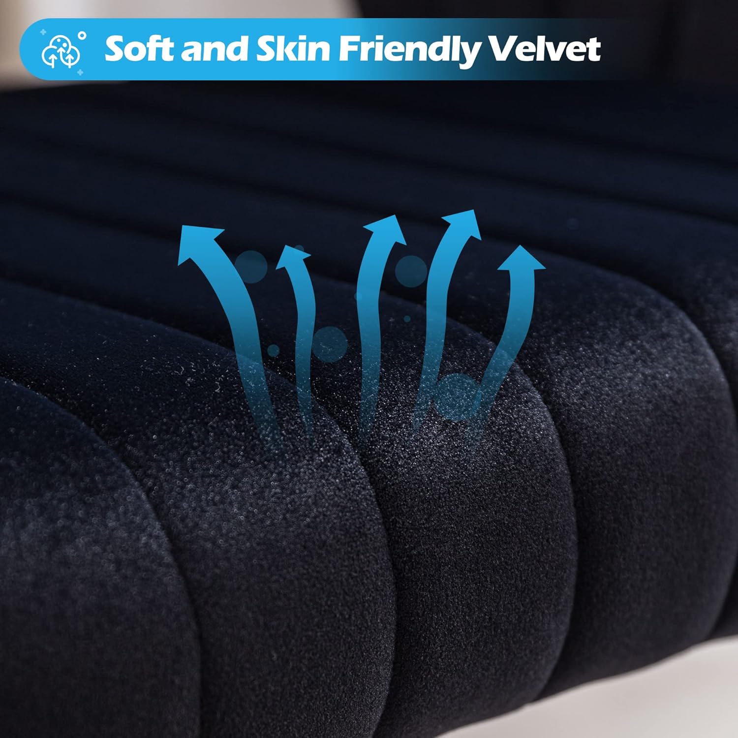 Silla de oficina en casa, silla giratoria de terciopelo para escritorio, sillón tapizado moderno con base dorada para niñas y mujeres, asiento de