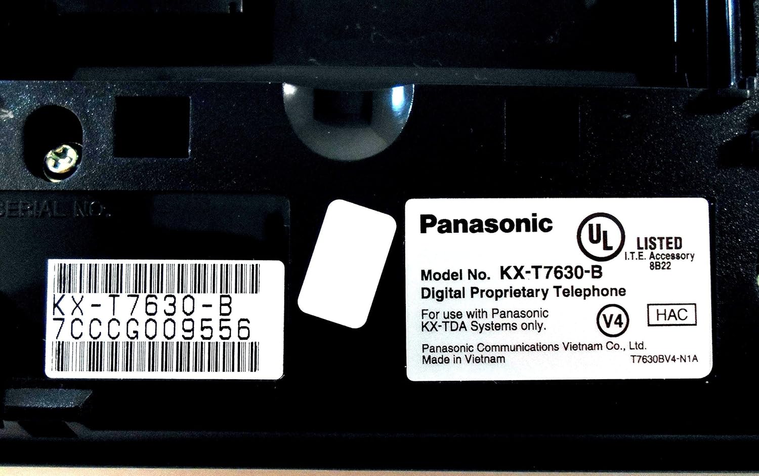 Panasonic KX-T7630-B Teléfono con pantalla LCD de 3 líneas y 24 botones (renovado)