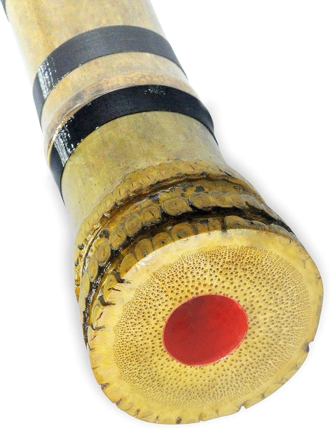 Flauta pentatónica japonesa Zen Shakuhachi con raíz de campana natural. KINKO-ryu de 1.8 pies. Calidad profesional, toca todas las ocatavas. Bueno