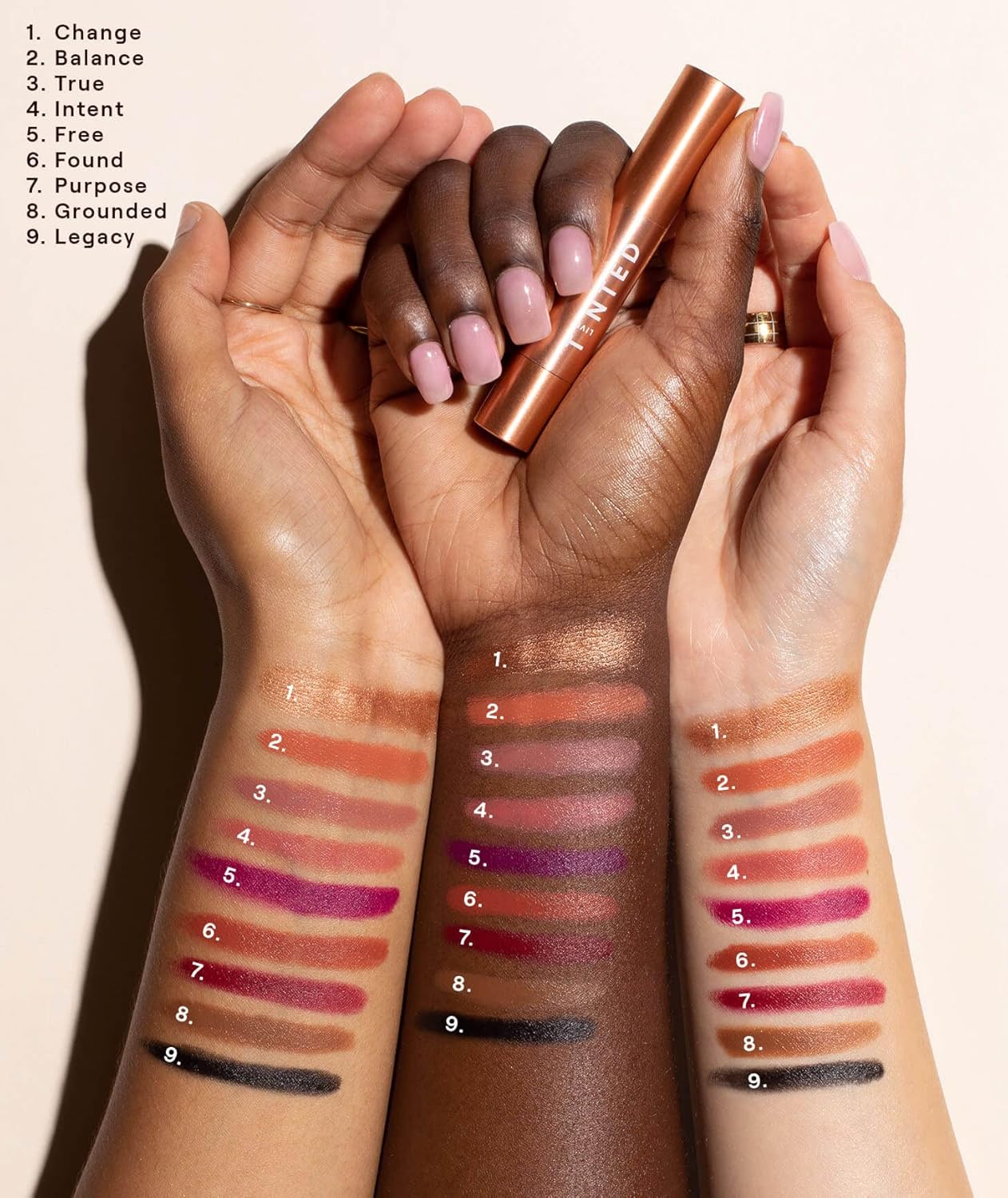Live Tinted Huestick Cremoso, Ojo, Labios y Mejillas Multistick Duo incluye Huestick in True y Huestick in Found, juego de 2 piezas