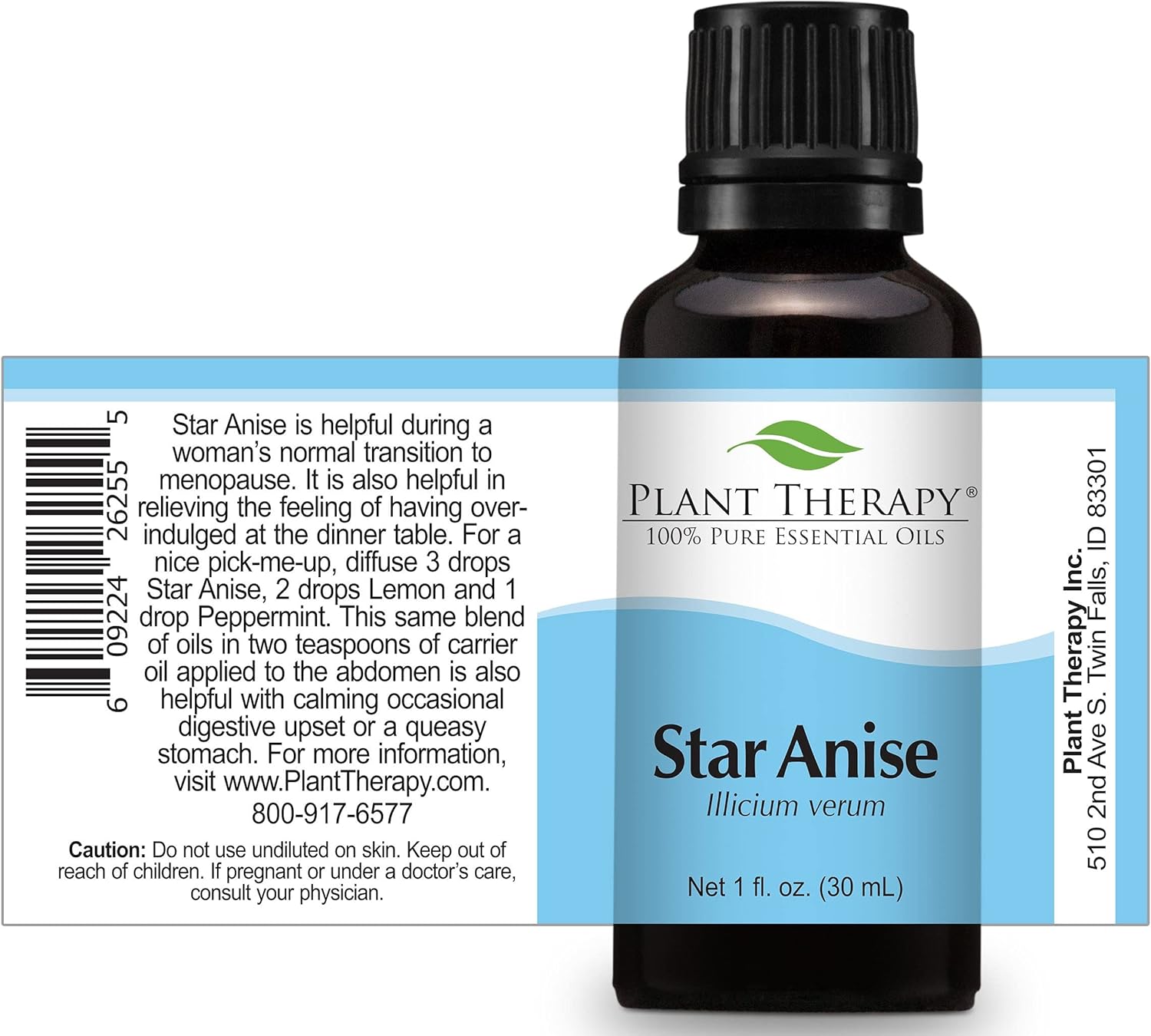Plant Therapy Aceite esencial de anís estrellado, 1 oz, 100% puro, sin diluir, grado terapéutico