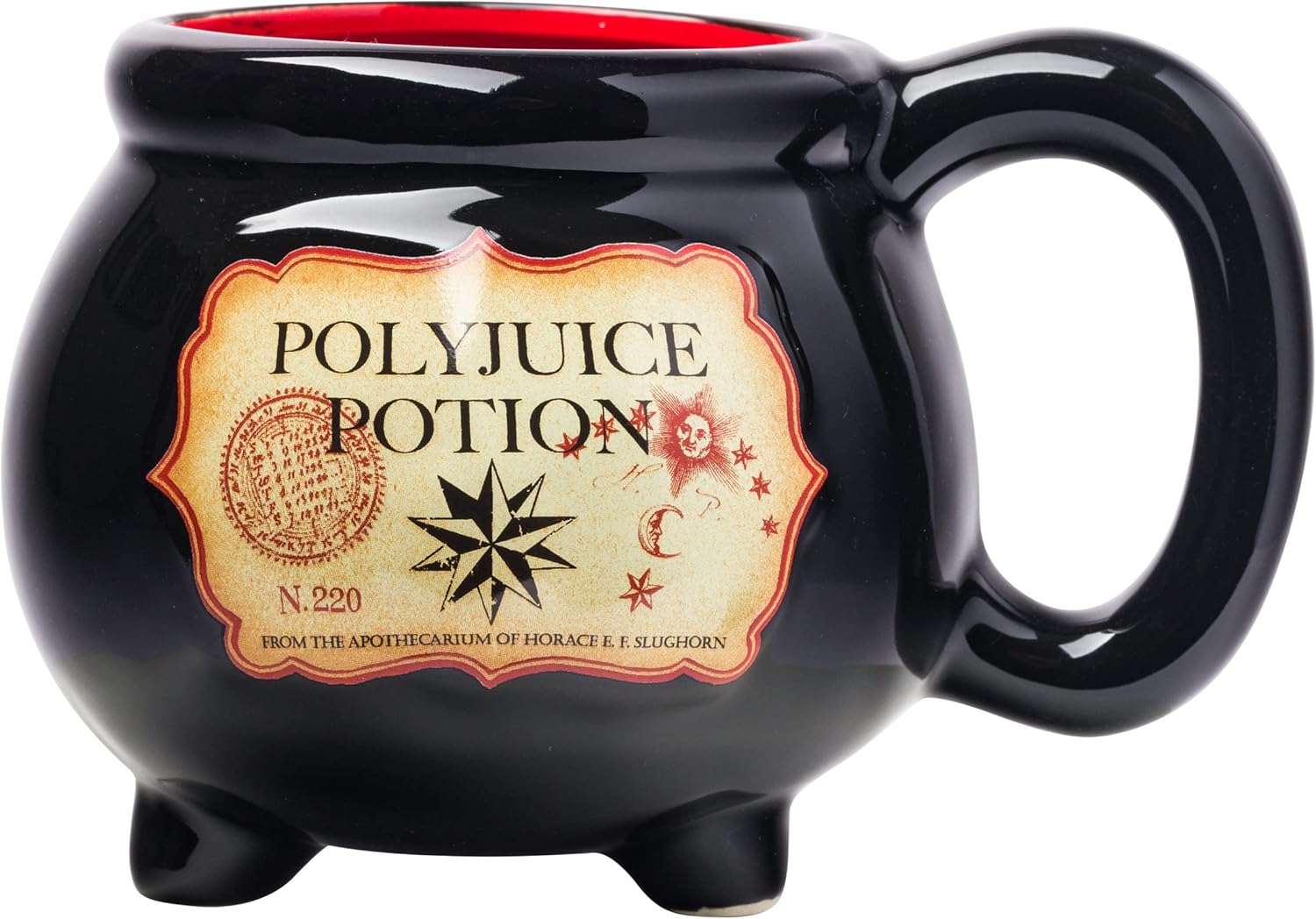 Silver Buffalo HP11833D Harry Potter Hogwarts – Taza de cerámica, diseño 3D esculpido con brillos y la imagen de un escudo de Hogwarts