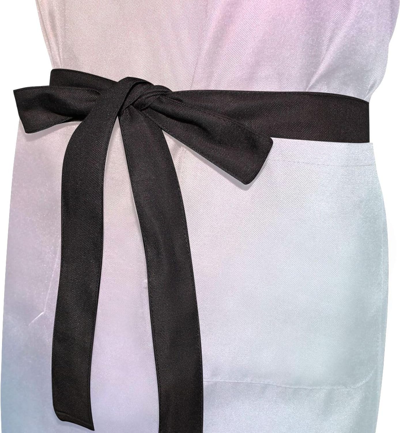 RPLIFE Delantal corto con purpurina rosa y morado con bolsillos, baberos para barbacoa, delantal de cocina para mujer, impermeable, accesorios de
