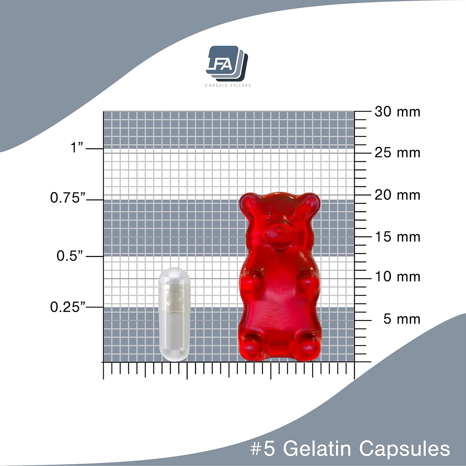 Cápsulas vacías tamaño 5  Gelatina transparente  1000 unidades  Se adapta a la bandeja de máquina de llenado de cápsulas  Tapas de gel de carne de