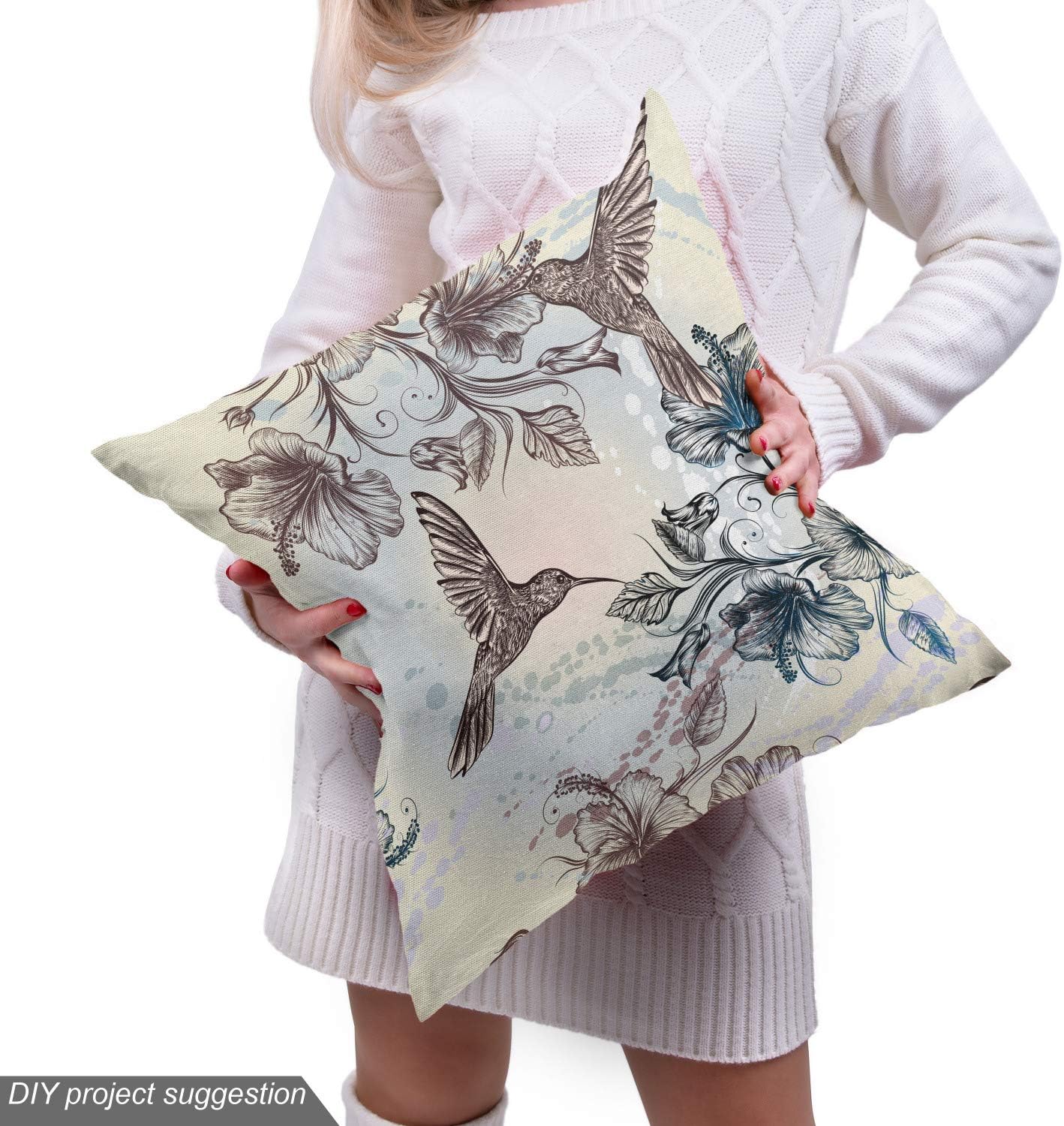 Ambesonne – Tela multicolor con estampado digital por yarda