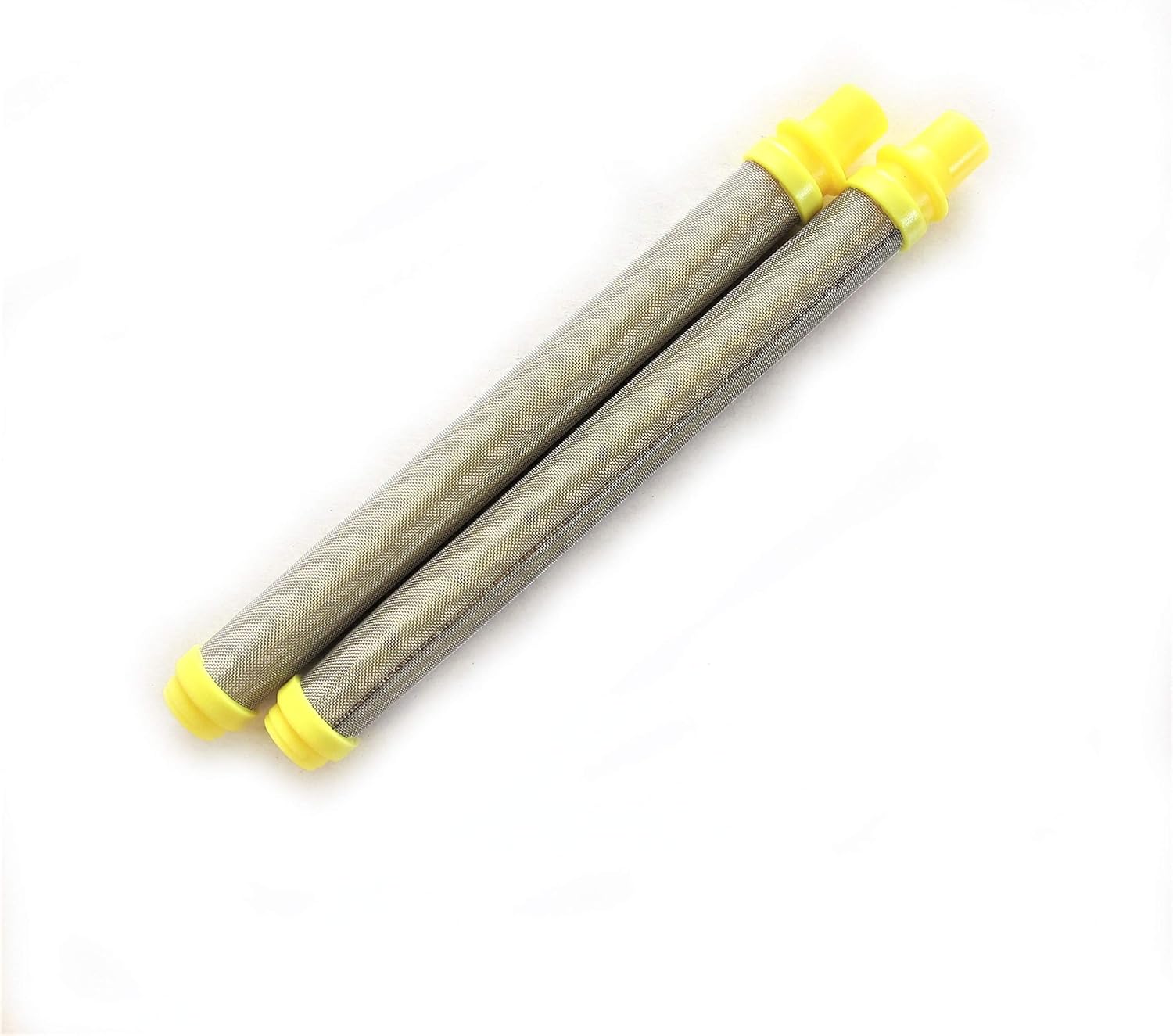 10 piezas de repuesto de filtro de pistola rociadora sin aire TitanSpraytechWagner – Tipo de empuje (amarillo, malla 100) 581-062 581062 89324