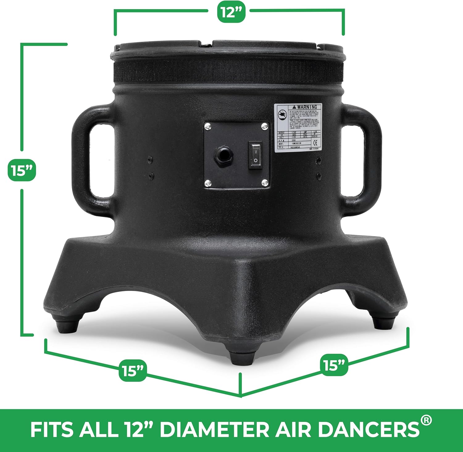 LookOurWay Air Dancers – Tubo inflable para hombre de 12 HP resistente a la intemperie para Sky Dancers (12 pulgadas de diámetro)