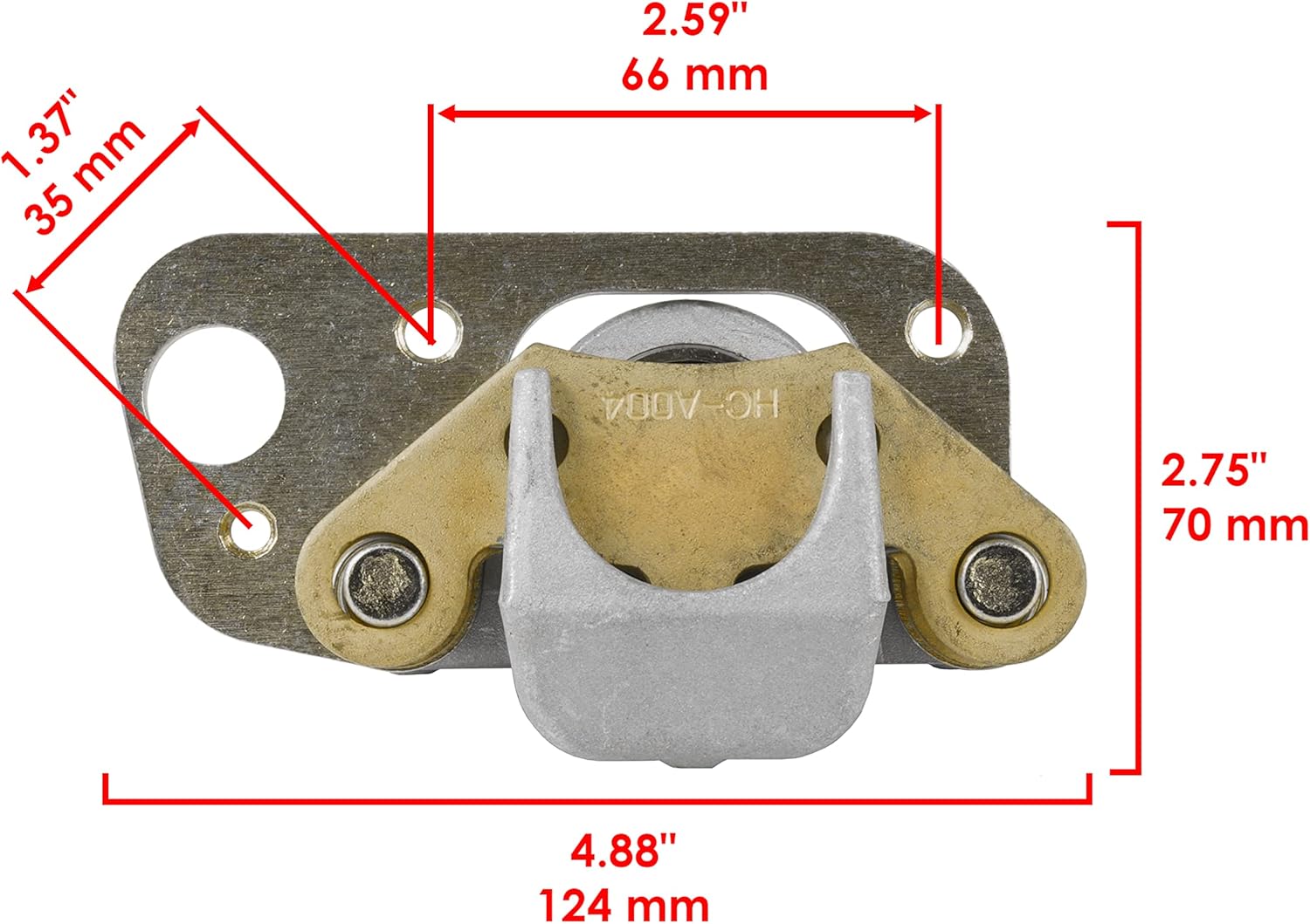 Para Polaris Scrambler 500 2×4 4X4 2001-02 Pinza de freno delantera izquierda con pastillas de freno Mod-ZTF1-14995