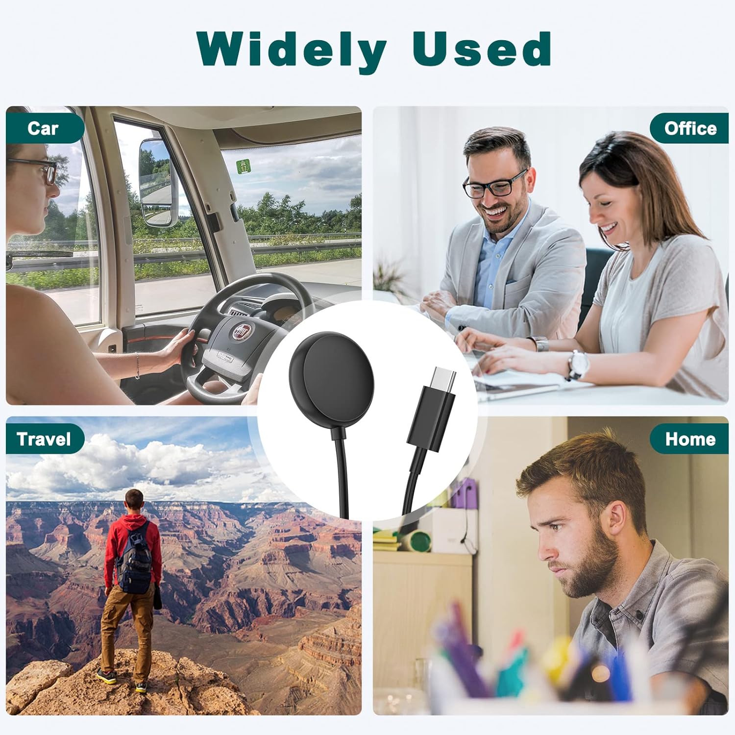 Meliya Cable de carga para cargador de Google Pixel Watch, cargador rápido magnético de repuesto USB tipo C compatible con el cable de carga de