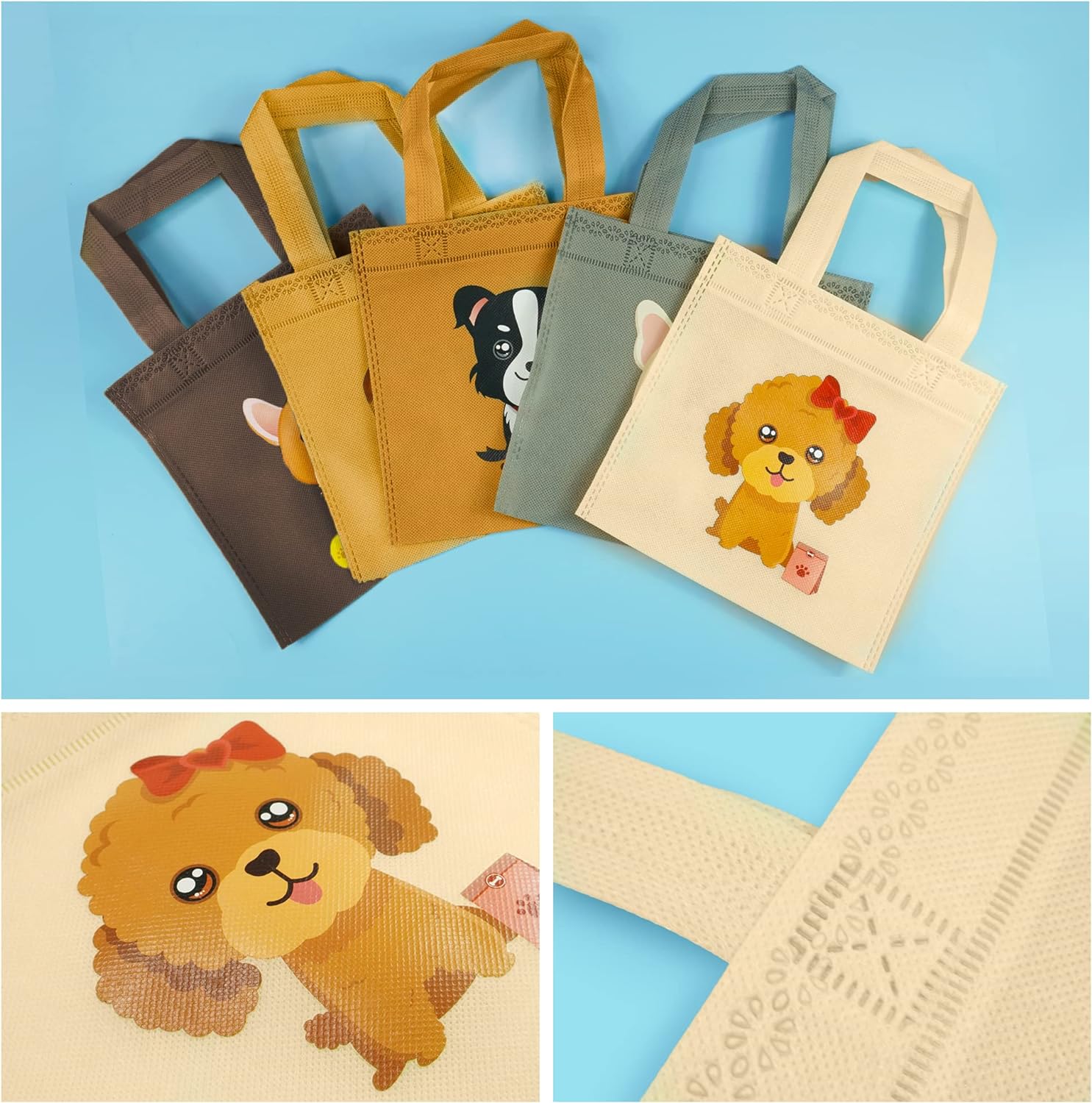 BANBALLON 20 bolsas de regalo de fiesta para perros, bolsas de regalo no tejidas para cachorros, bolsas de regalo para niños, fiesta de cumpleaños,