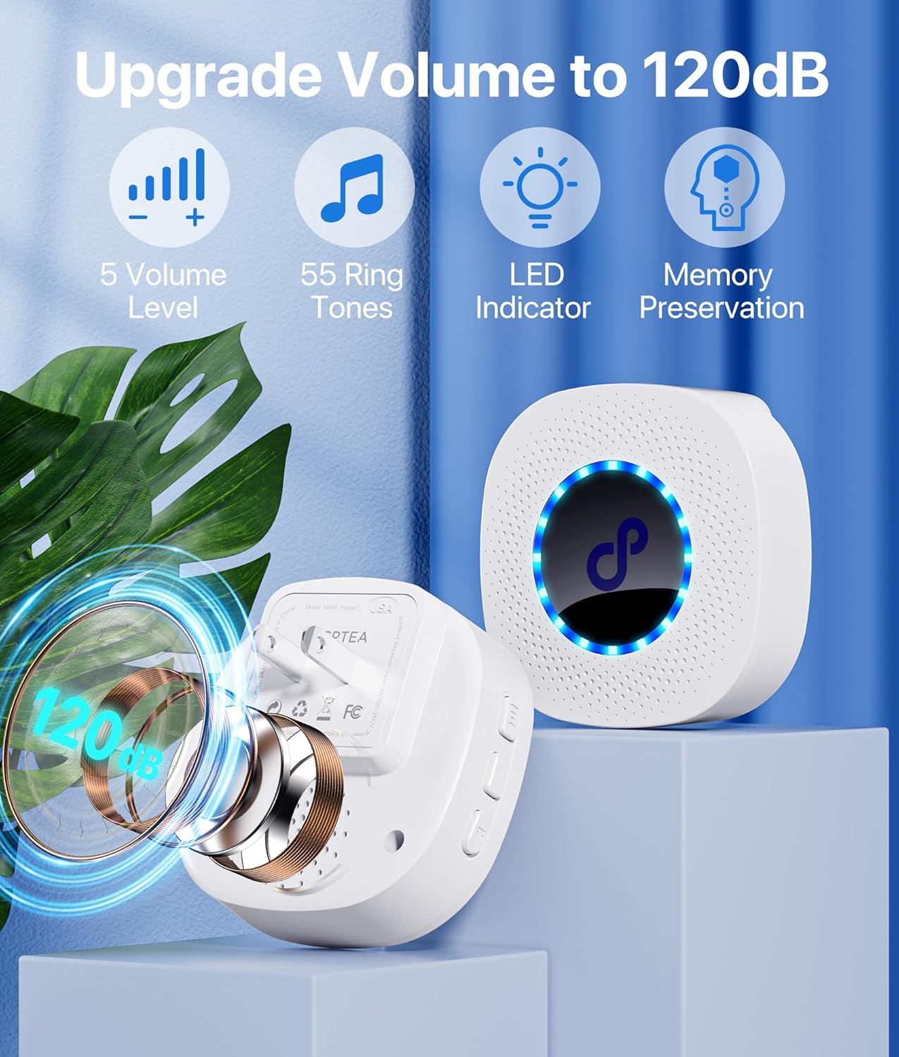Botones de llamada inalámbricos para monitoreo de ancianos, sistema de alerta de emergencia de enfermería para personas mayorespacientes, 2 botones