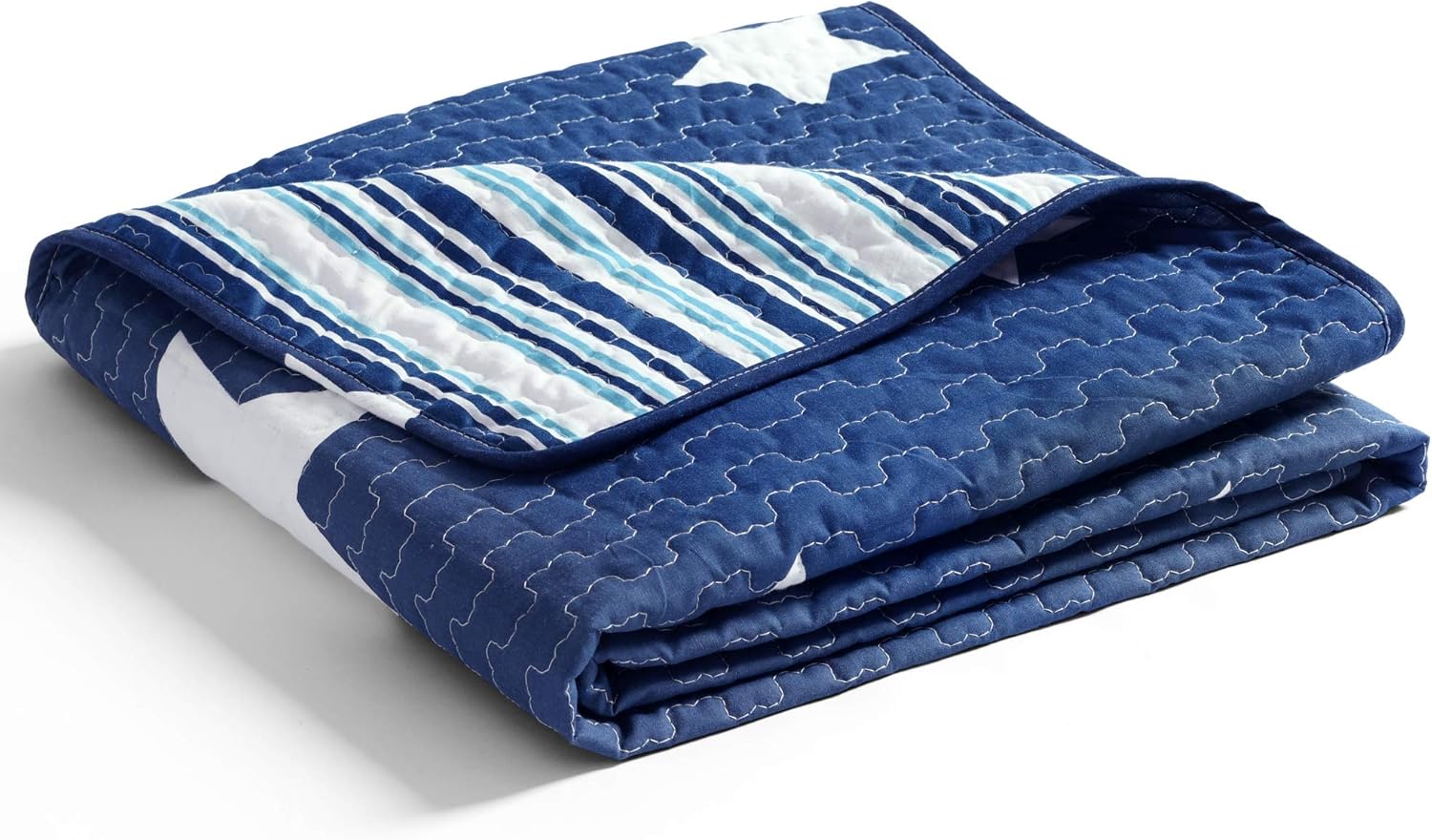 Lush Decor, Manta de estrellas azul marino de 50 x 60 pulgadas