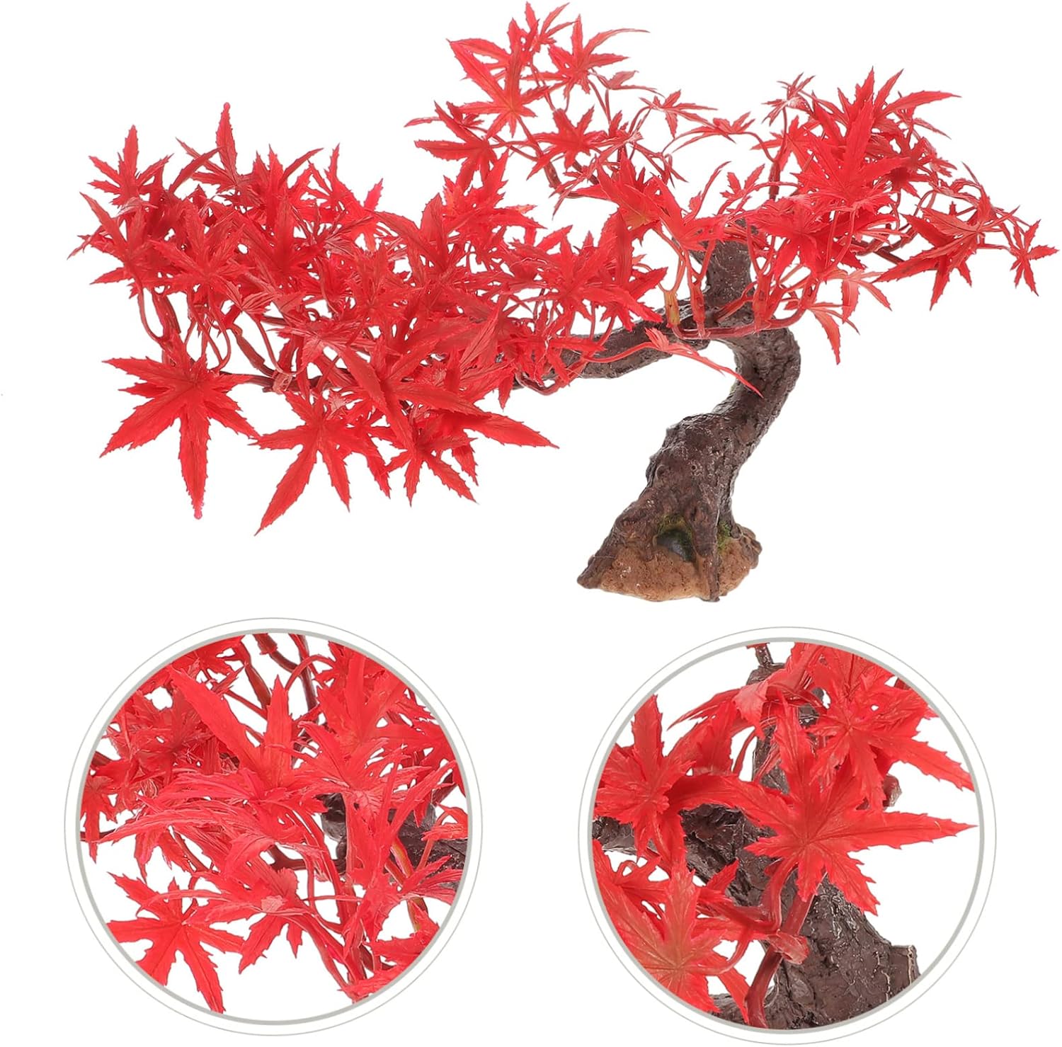 DOITOOL Plantas de micro paisaje, plantas en maceta, decoración artificial, planta de interior, planta de bonsái sintética, planta de escritorio,