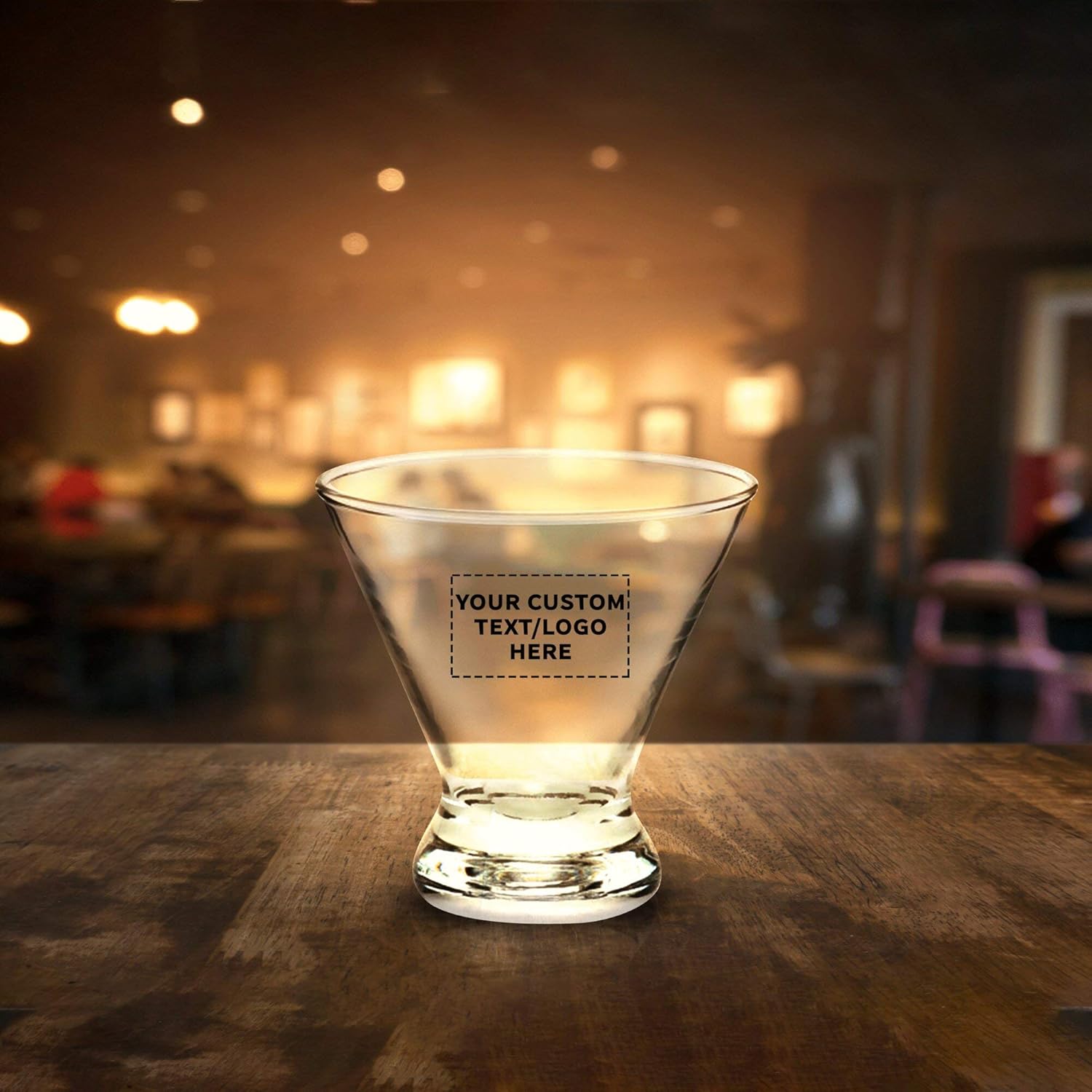 Libbey – Vasos de Martini personalizados de 8.25 onzas, juego de 10, paquete personalizado a granel, ideal para cócteles, recuerdos de boda,