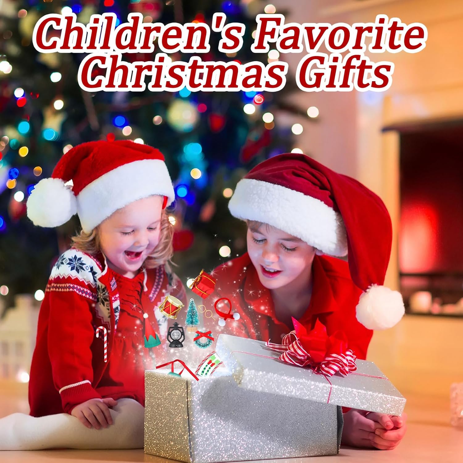 Zhanmai Juego de 10 accesorios de muñeca elfo de Navidad, incluye vasos de caña, guirnalda, hamaca, almohada, farol, delantal, sombrero, caja de