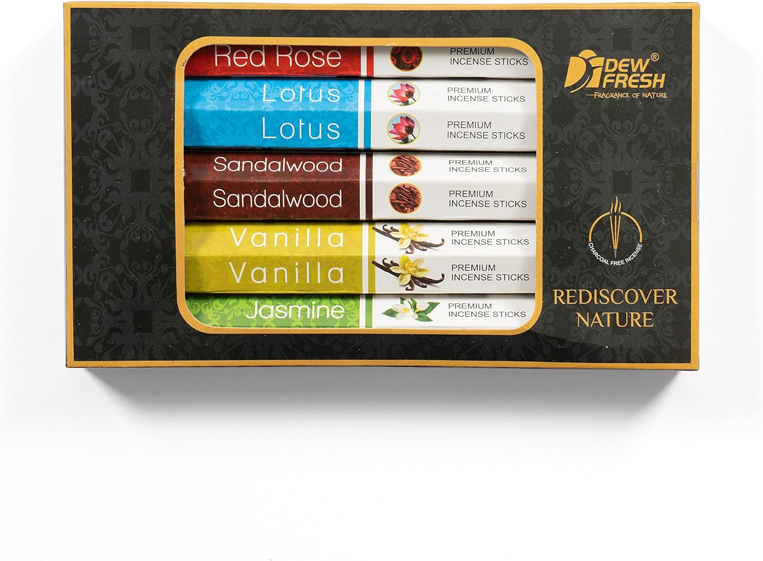 Dew Fresh – Varillas de incienso orgánicas naturales enrolladas a mano para purificación, relajación, positividad, yoga, meditación, terapia de
