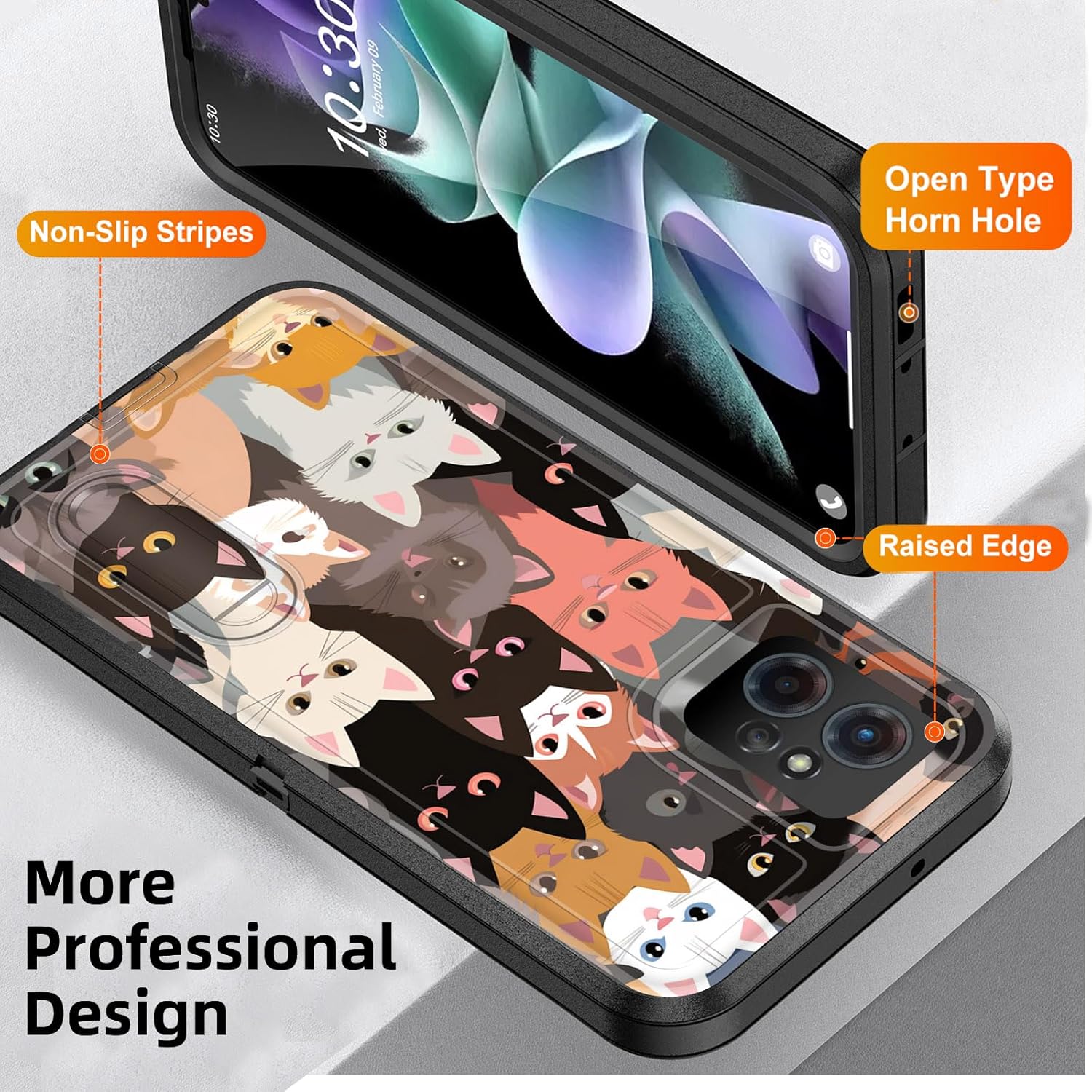 Funda para Moto G Power 5G 2023 con soporte integrado, a prueba de golpes, polvo y caídas, 3 capas, grado militar, funda protectora para Motorola