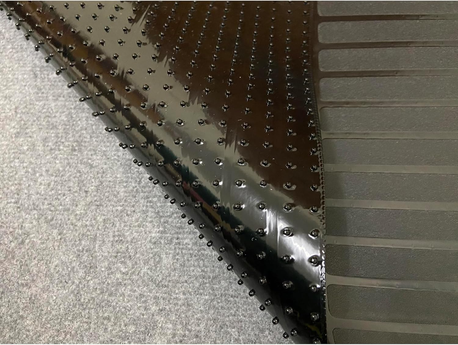 Floor Protector Collection – Alfombra protectora personalizable para interiores, impermeable, antideslizante, con diseño negro, para entrada, patio,