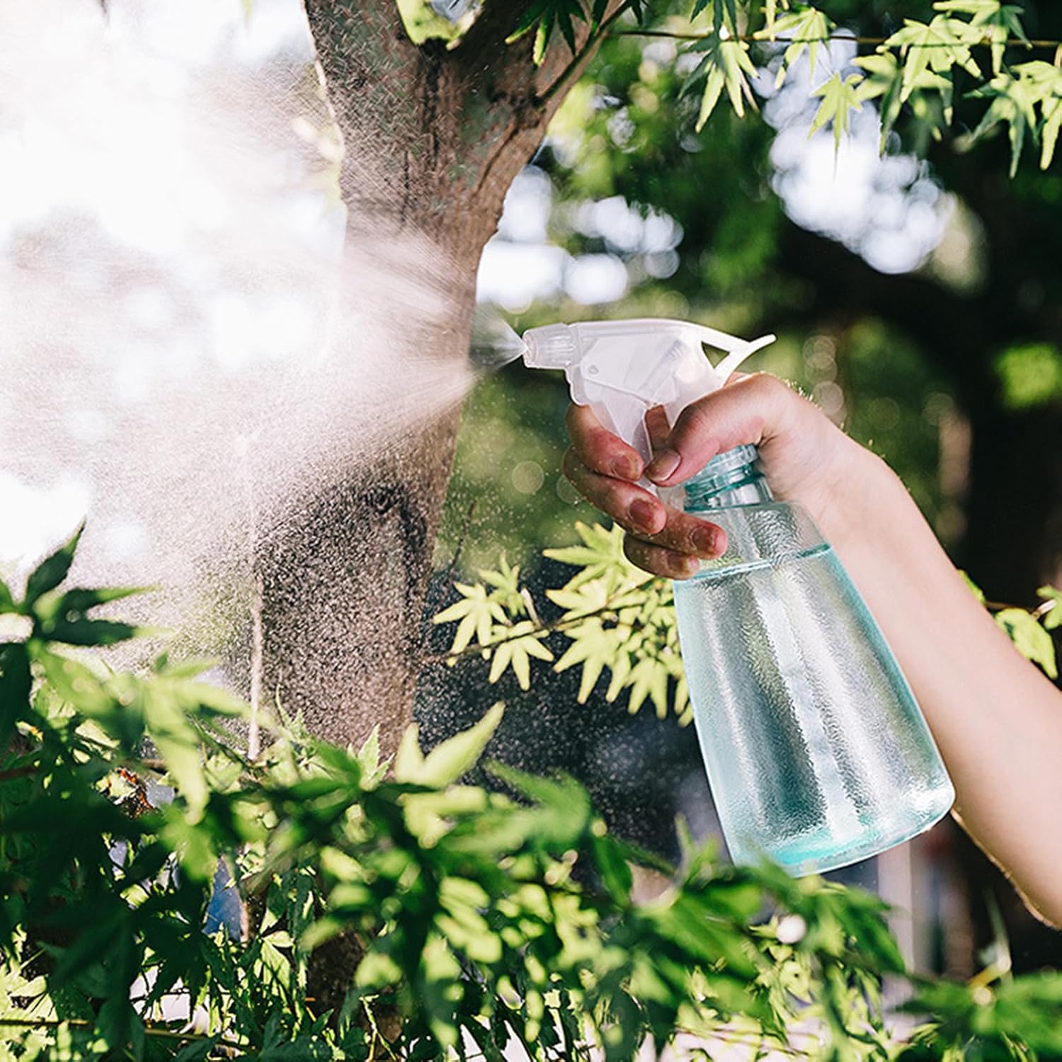Botellas de spray de 16.9 fl oz botella atomizadora recargable de plantas pulverizadoras para jardinería, peluquería, botellas de limpieza, botella