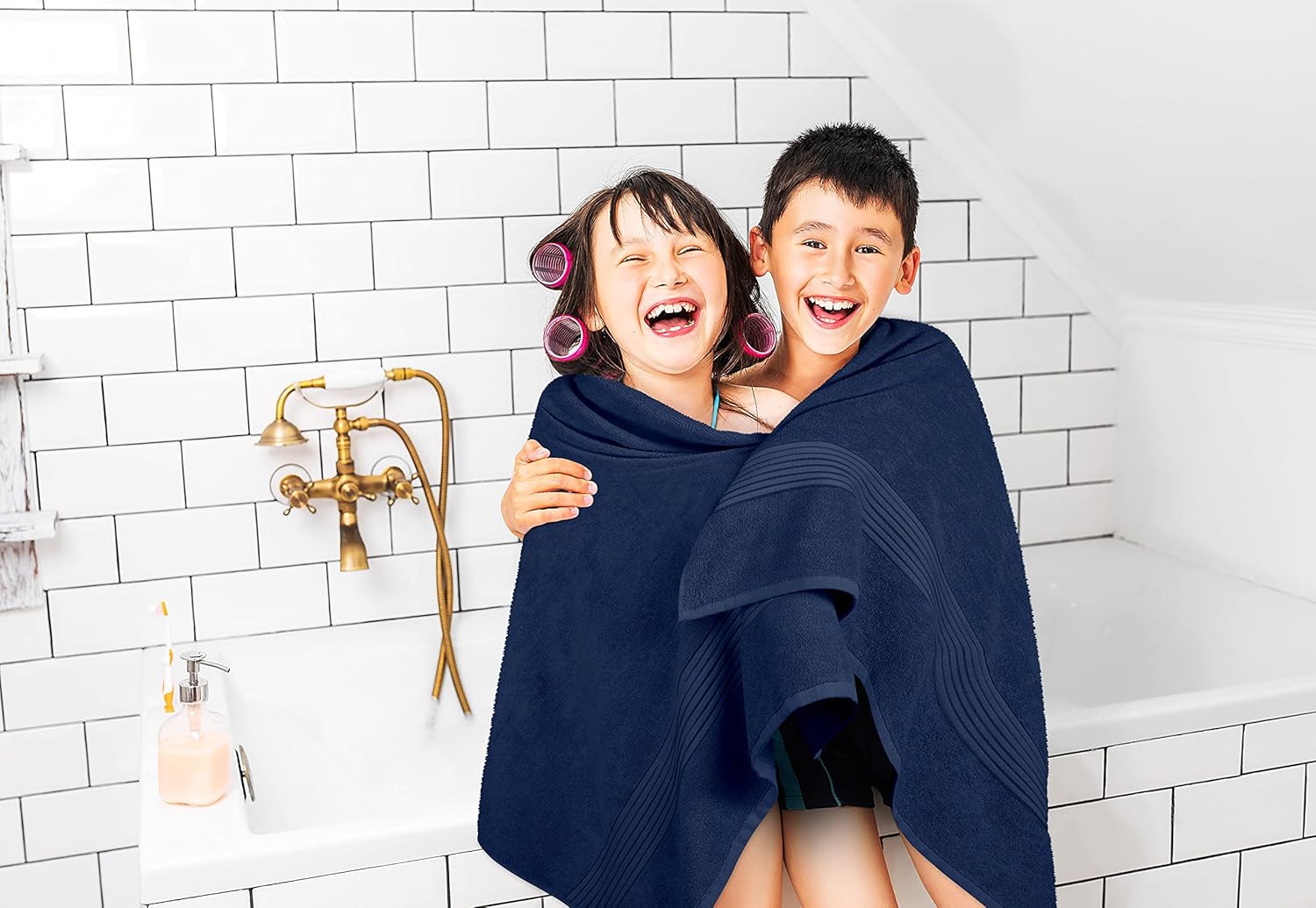 Utopia Towels – Paquete de 2 toallas de baño jumbo de alta calidad – Toalla de baño extragrande 100% algodón altamente absorbente y de secado rápido