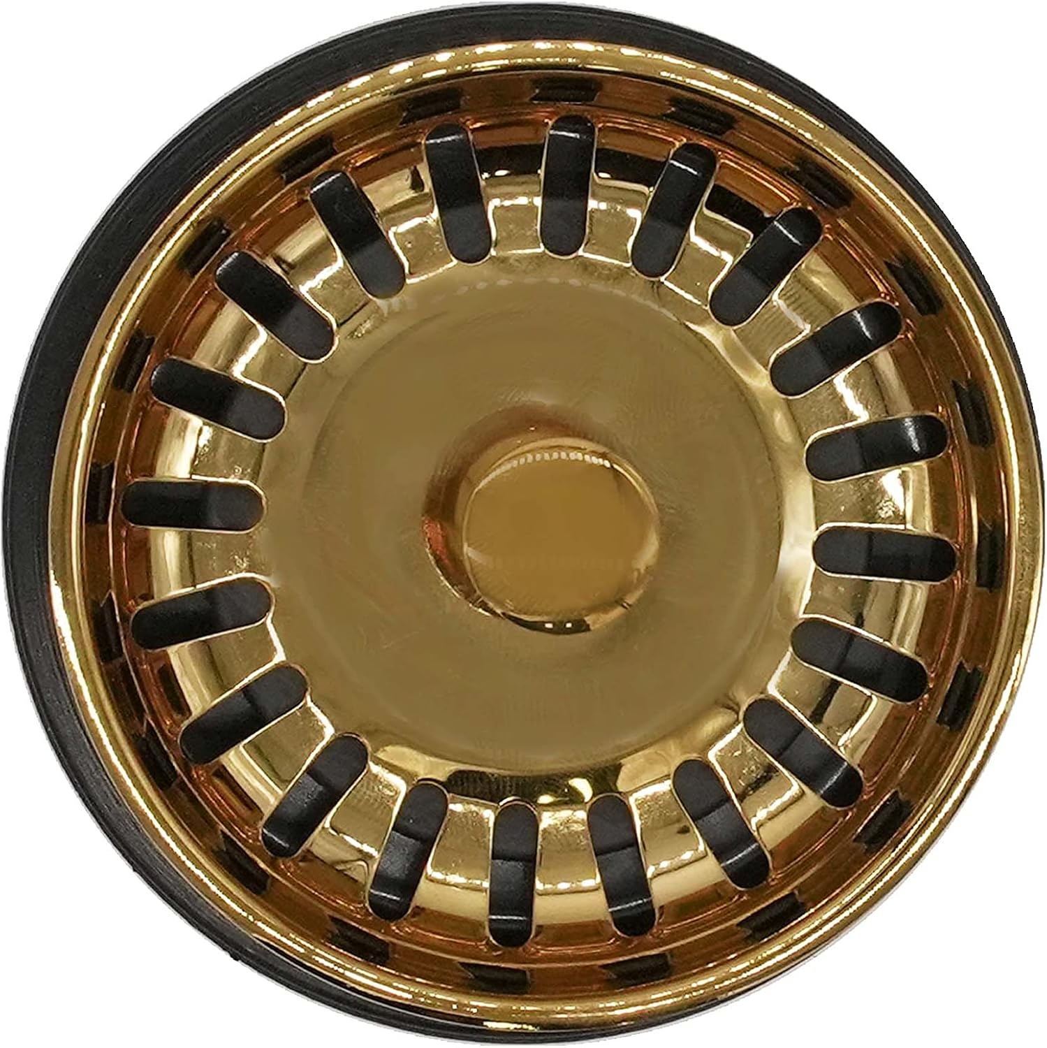 Westbrass D2082S-01 Brida y colador de eliminación de residuos extraprofundos, latón pulido