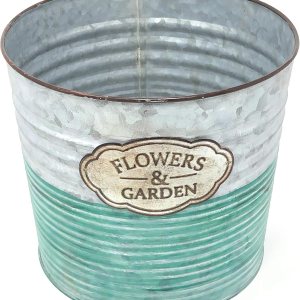 allgala Maceta galvanizada para decoración interior y exterior-8 “-HD60072 allgala Maceta galvanizada para decoración interior y exterior-8 “-HD60072