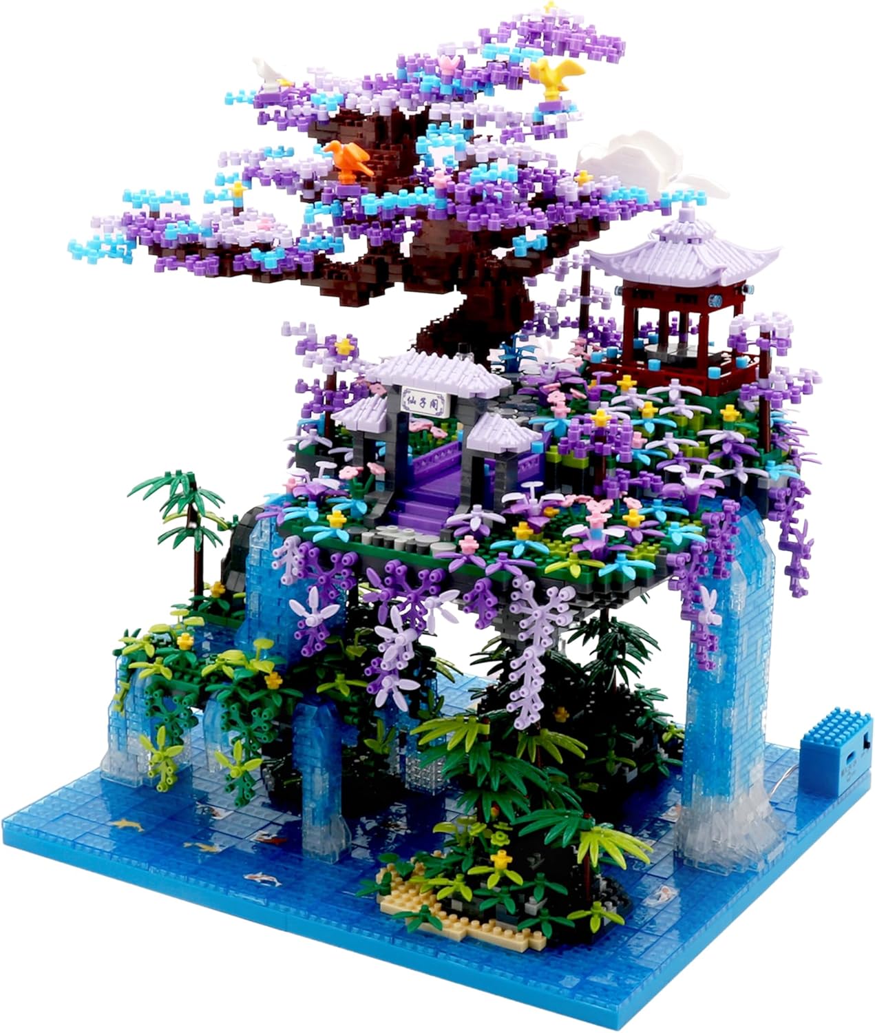 The Moon Palace – Juego de bloques de construcción de bloques de construcción de gran tamaño, colección de arquitectura china, regalo para adultos y