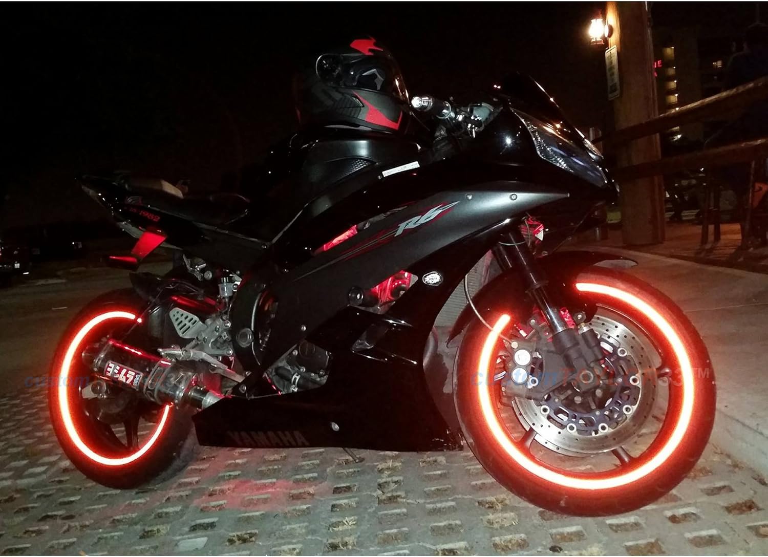 customTAYLOR33 – Cintas de seguridad reflectantes de alta intensidad, color rojo, selecciona tamaño