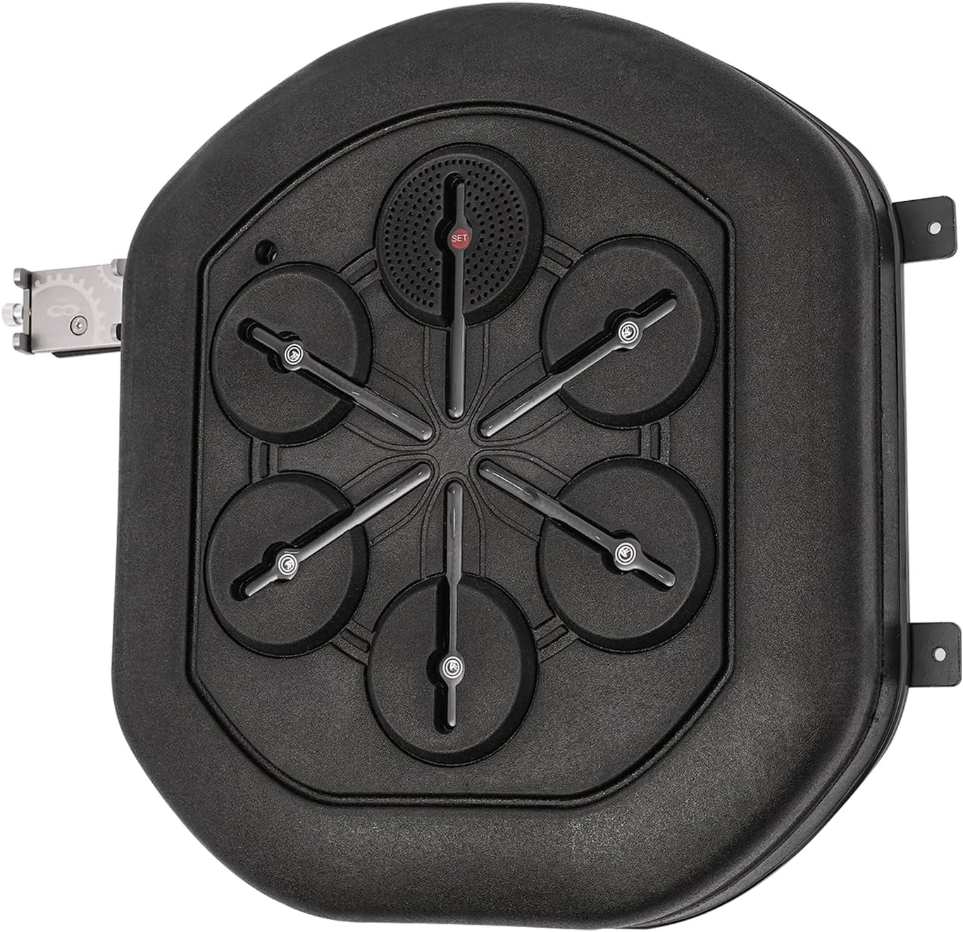 Máquina de boxeo de música, máquina de entrenamiento de boxeo de luz LED montada en la pared, conexión Bluetooth+cable de carga USB+1 par de