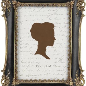 AELS Marco de fotos vintage de 5 x 7 pulgadas, elegantes marcos de fotos antiguos con parte frontal de cristal, pantalla de fotos, colgar en la AELS Marco de fotos vintage de 5 x 7 pulgadas, elegantes marcos de fotos antiguos con parte frontal de cristal, pantalla de fotos, colgar en la