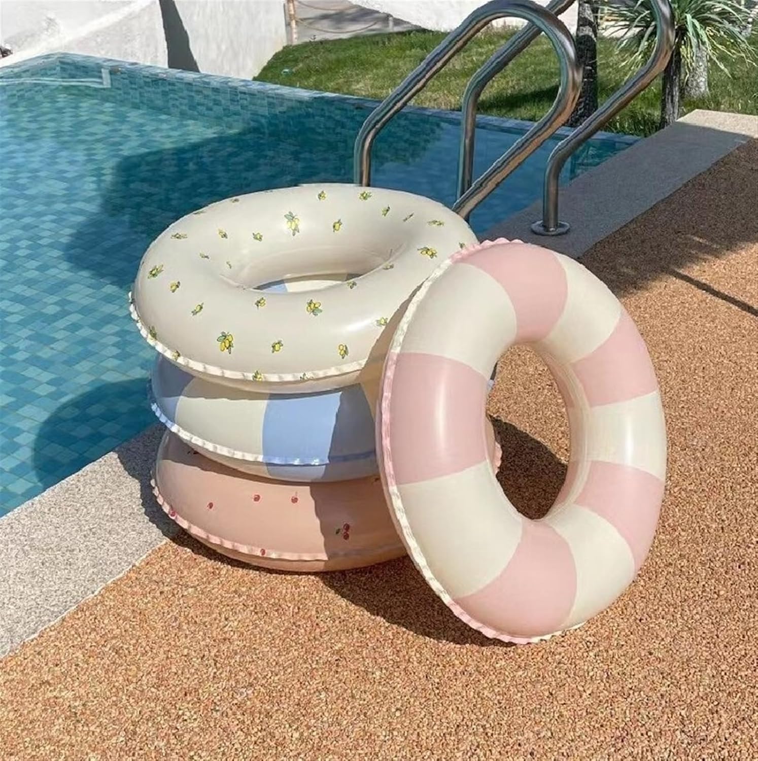 Family Pool Floats for Adults and Kids – Inflatable Swim Rings and Tubes for Floating Fun – Very Good for Pool Parties and Beach Use –
