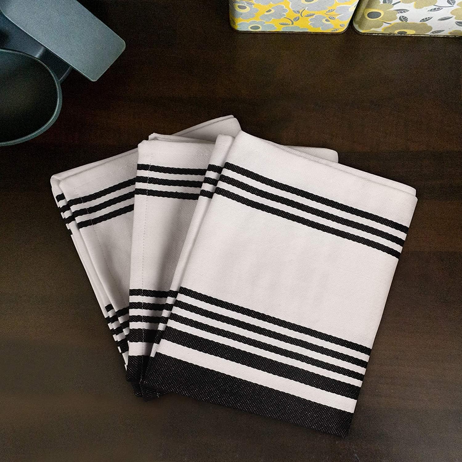Urban Villa Toallas de cocina 100% algodón, paquete de 3, altamente absorbentes, de secado rápido, súper suaves, de primera calidad, para cocina,