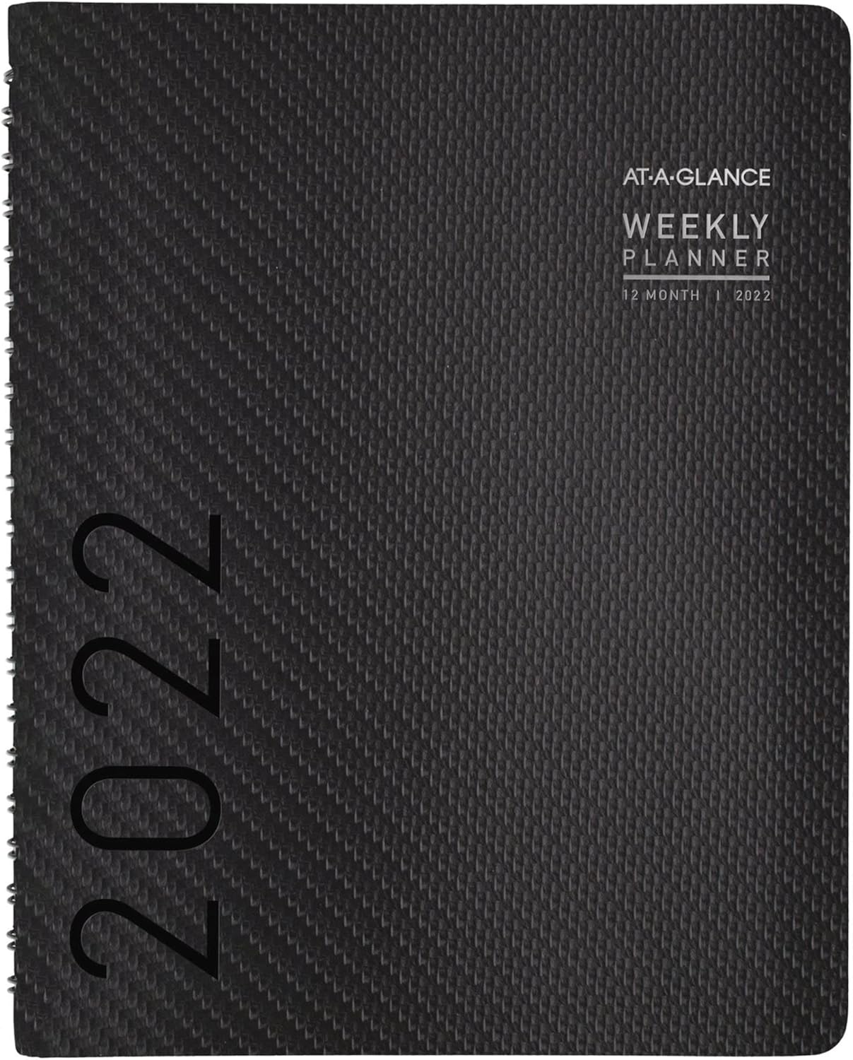 AT-A-GLANCE – Agenda semanal y mensual 2022, 8-14 x 11 pulgadas, grande, contemporánea, grafito (70950 x 45)