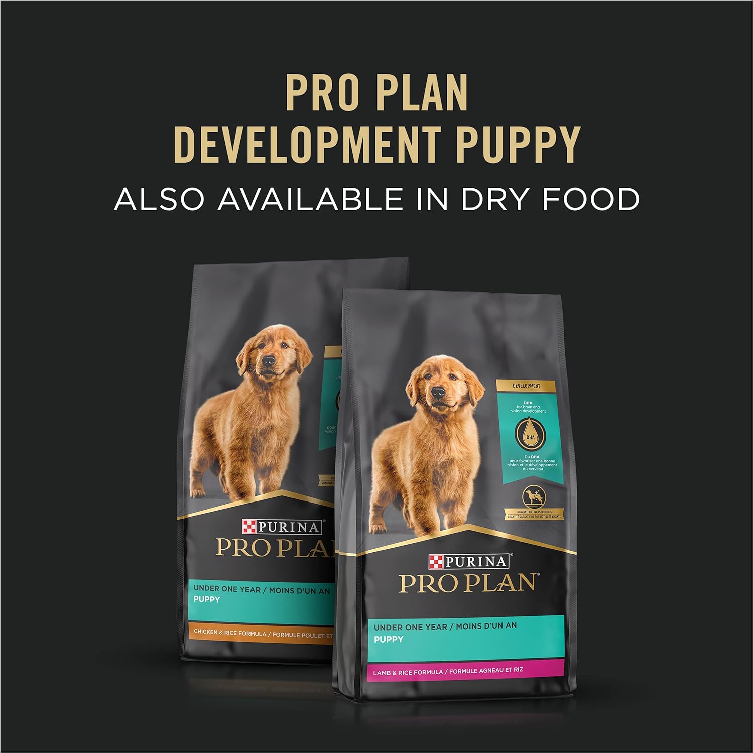 Purina Pro Plan – Alimento húmedo para cachorros, entrante clásico de pollo, (12)latas de 13 onzas