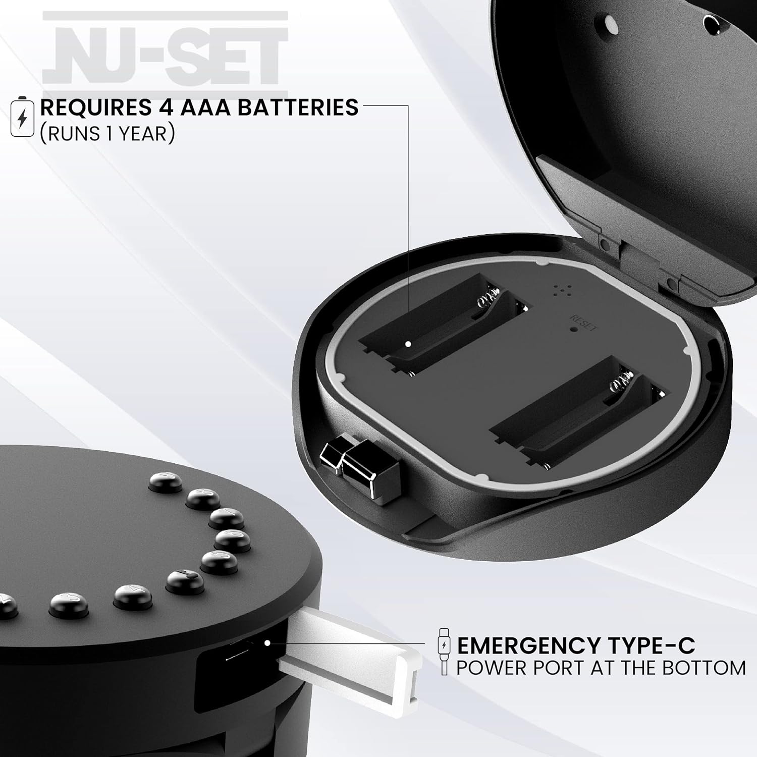 NU-SET Smart Lock Box – Programa tu caja de seguridad cuando estés a kilómetros de distancia. Guarda llaves, tarjetas y llaveros. Ideal para el