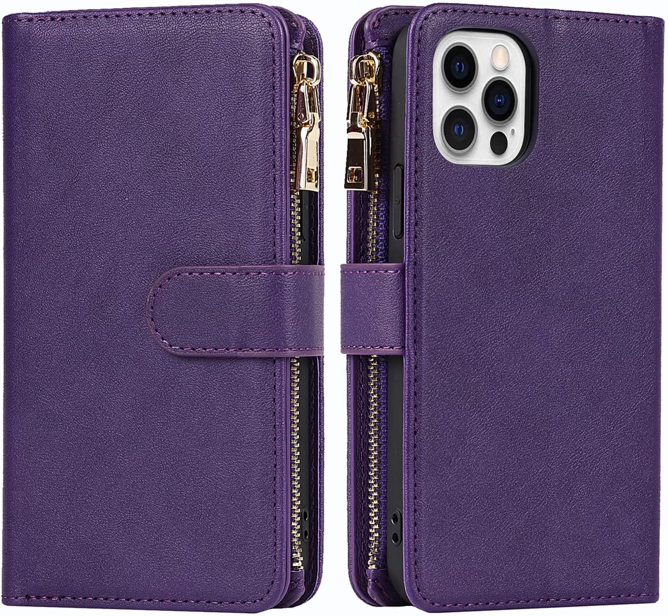 Jaorty Funda para iPhone 12 Pro Max con tarjetero para tarjetas de crédito, iPhone 12 Pro Max, funda cruzada con correa para el hombro, bolsillo con