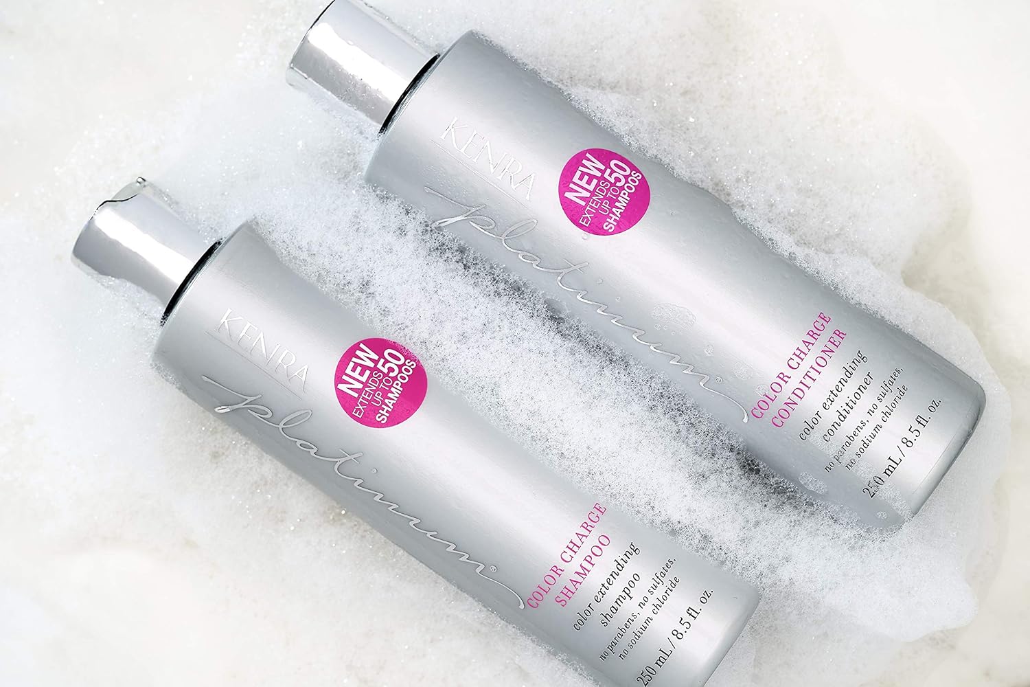 Kenra Platinum Color Charge Champúacondicionador  Extensión de color  Recarga el color del cabello hasta 50 lavados  Hidratante ligero  Máxima
